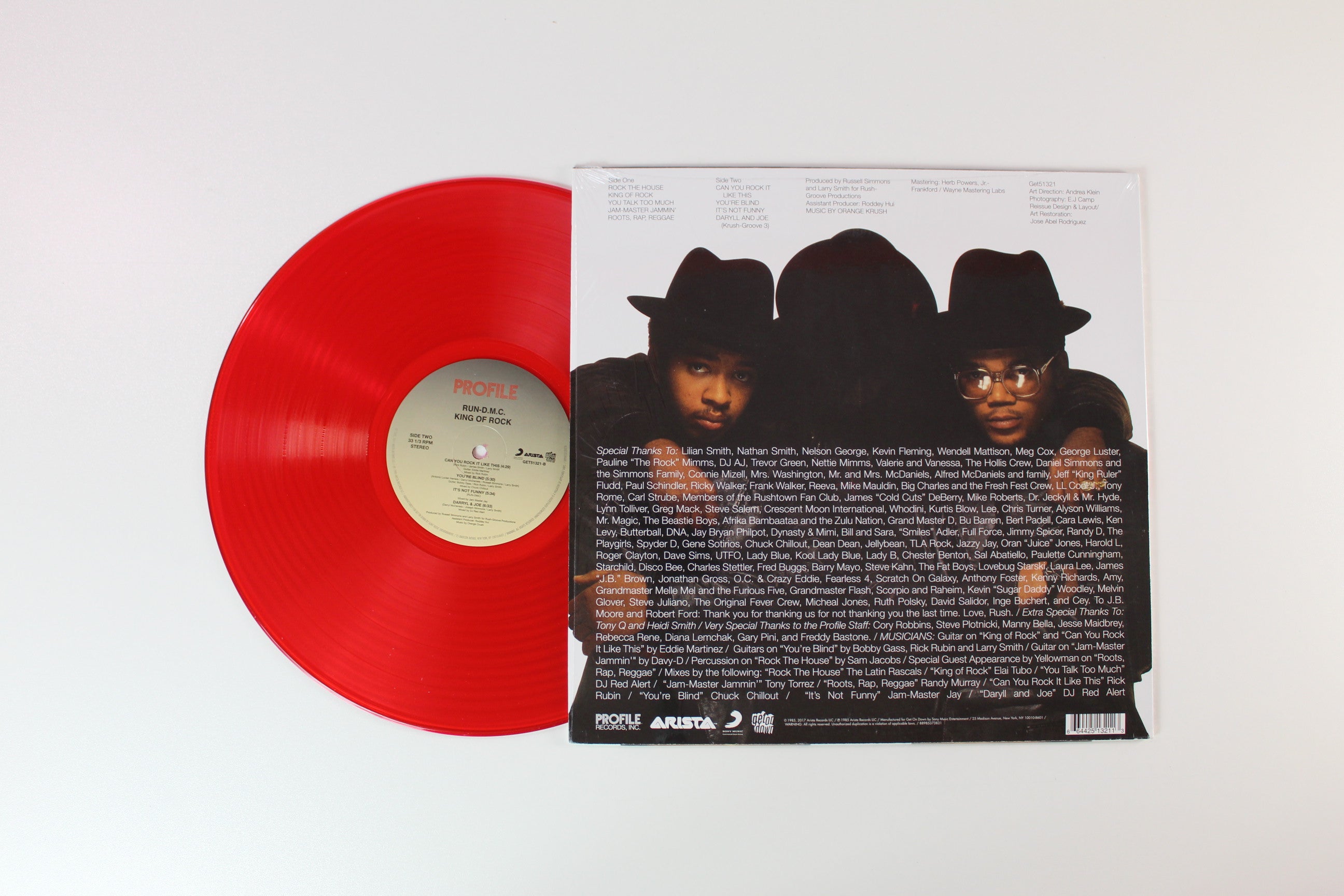 Run-DMC - King Of Rock on Get on Down Red Translucent Reissue