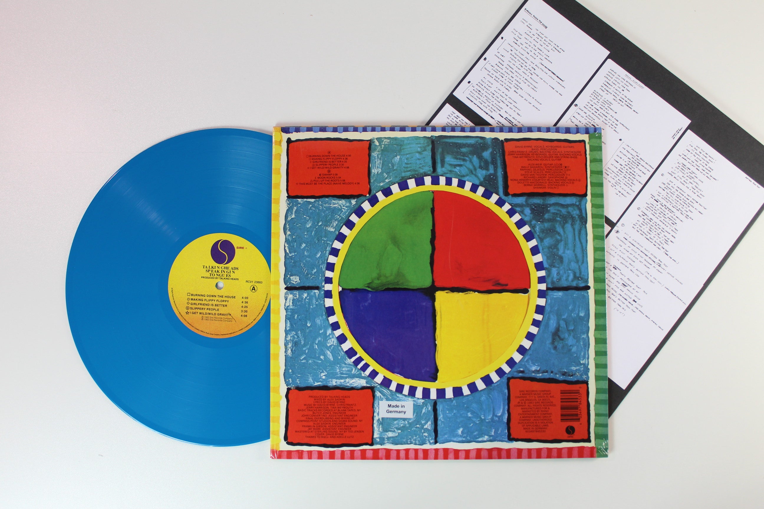 Talking Heads - Speaking In Tongues on Sire Rhino Ltd Blue Vinyl Reissue