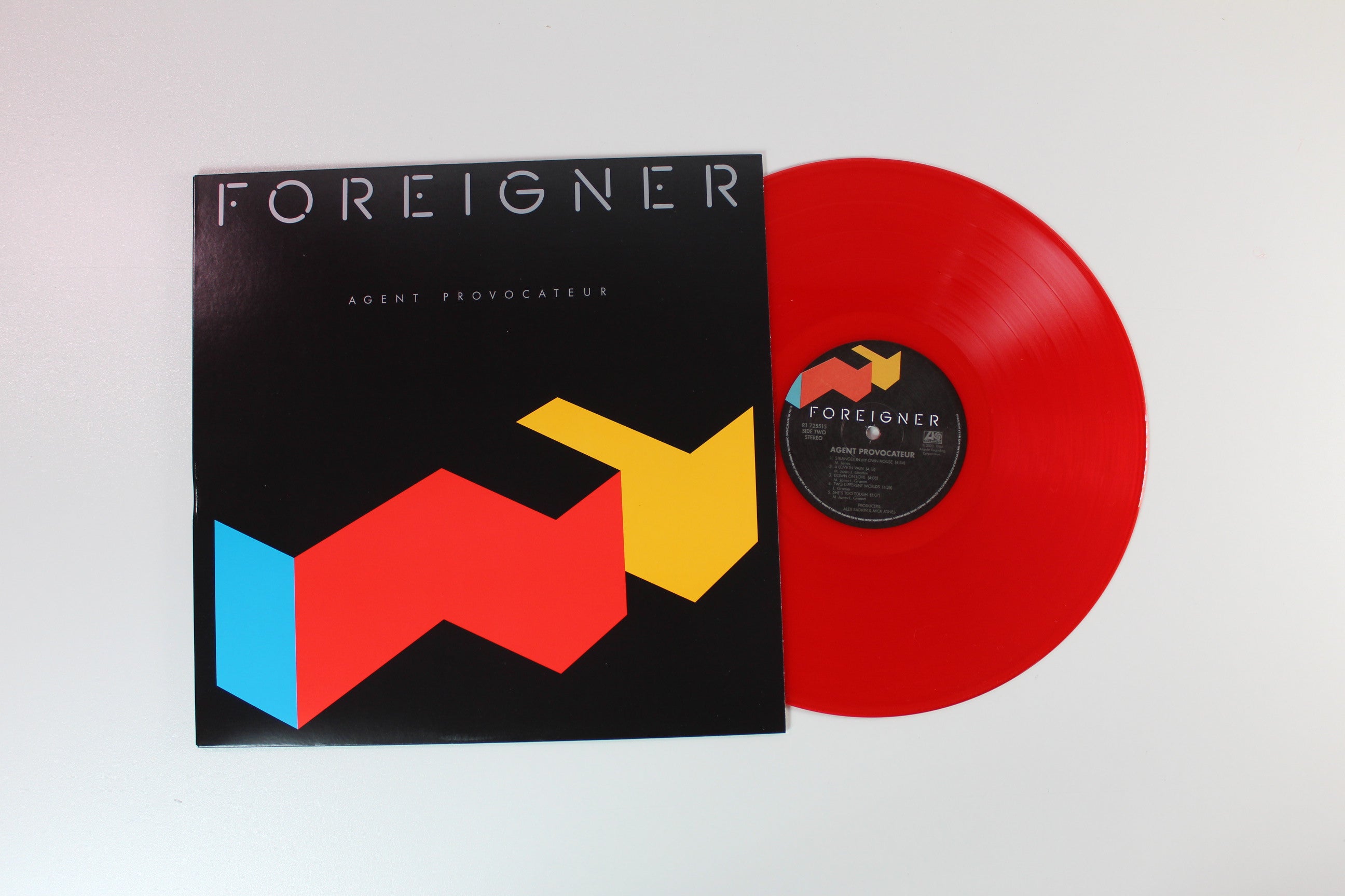 Foreigner - Agent Provocateur on Atlantic Translucent Rhino Red Reissue With Bonus 7"