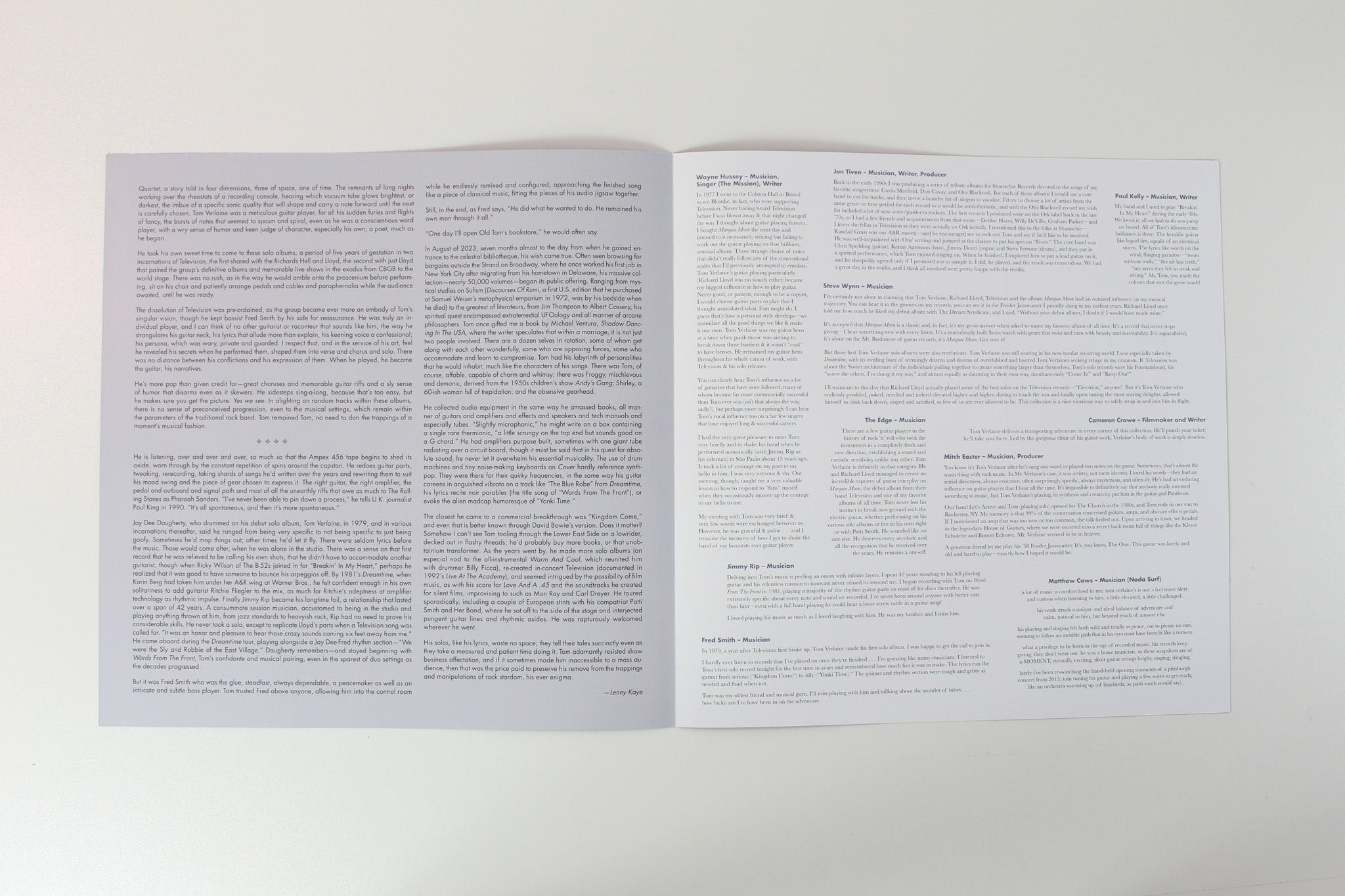 Tom Verlaine - Souvenir From A Dream: The Tom Verlaine Albums (1979-1984) on Rhino Records Clear Vinyl Box Set Reissue