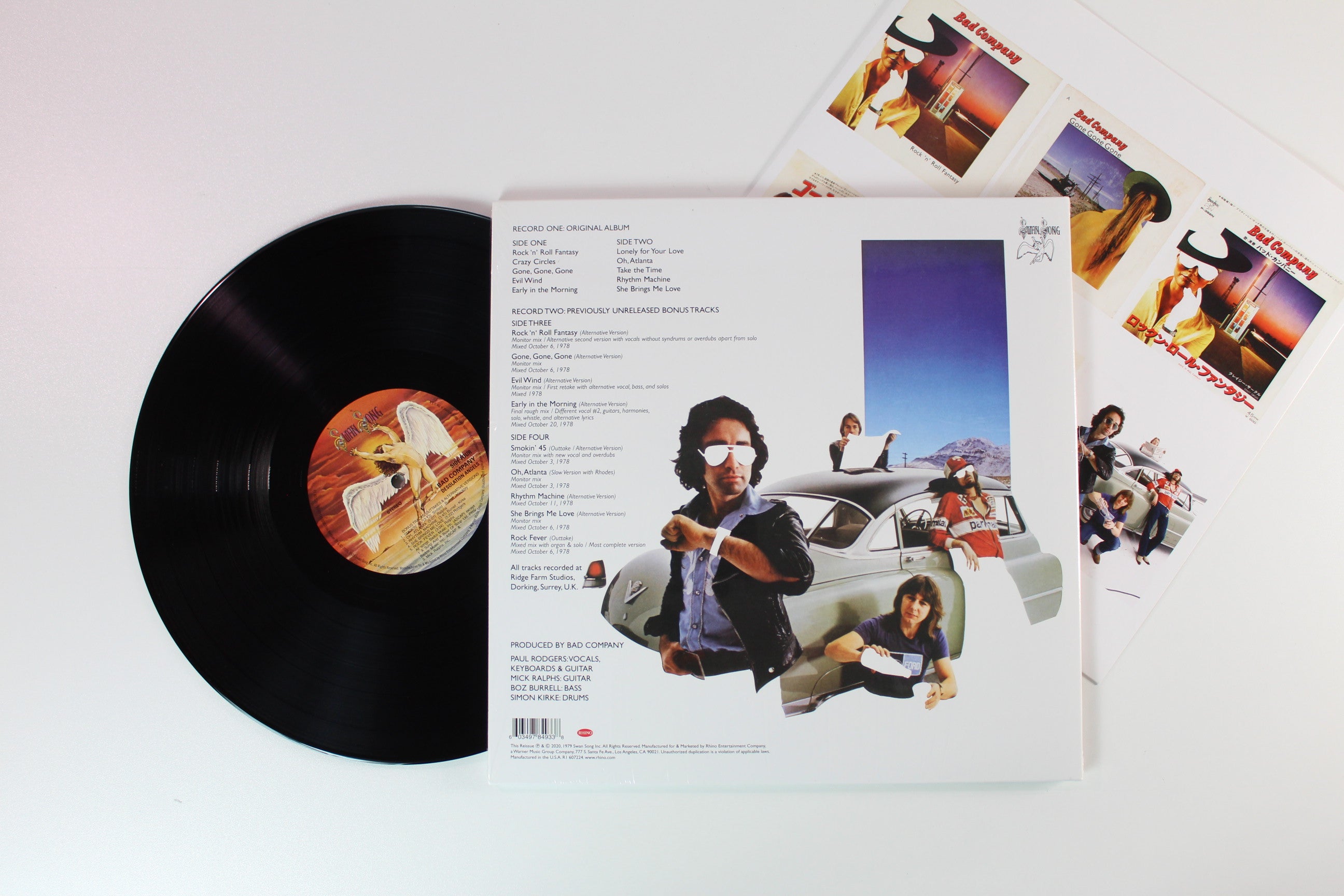 Bad Company - Desolation Angels on Swan Song Rhino 180 Gram Reissue