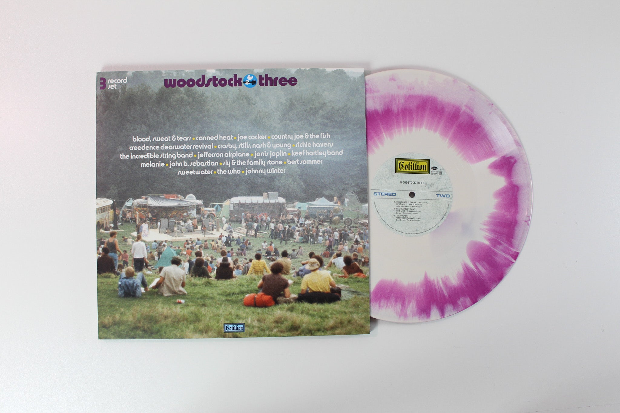 Various - Woodstock 50th Anniversary LP Collection: Four Volumes Of Peace, Love And Music on Cotillion Vinyl Me Please Ltd Numbered Colored Vinyl Reissue