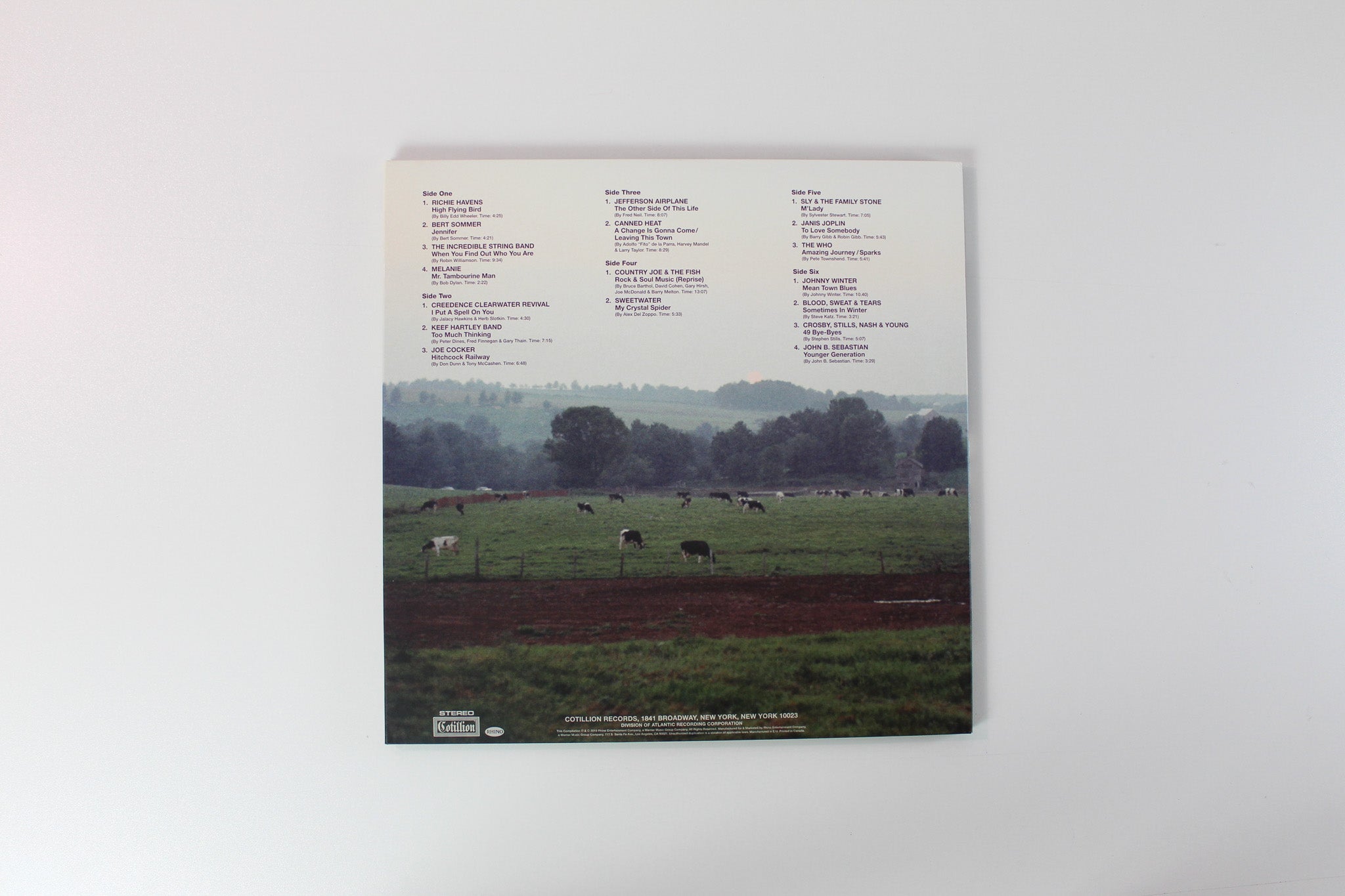 Various - Woodstock 50th Anniversary LP Collection: Four Volumes Of Peace, Love And Music on Cotillion Vinyl Me Please Ltd Numbered Colored Vinyl Reissue