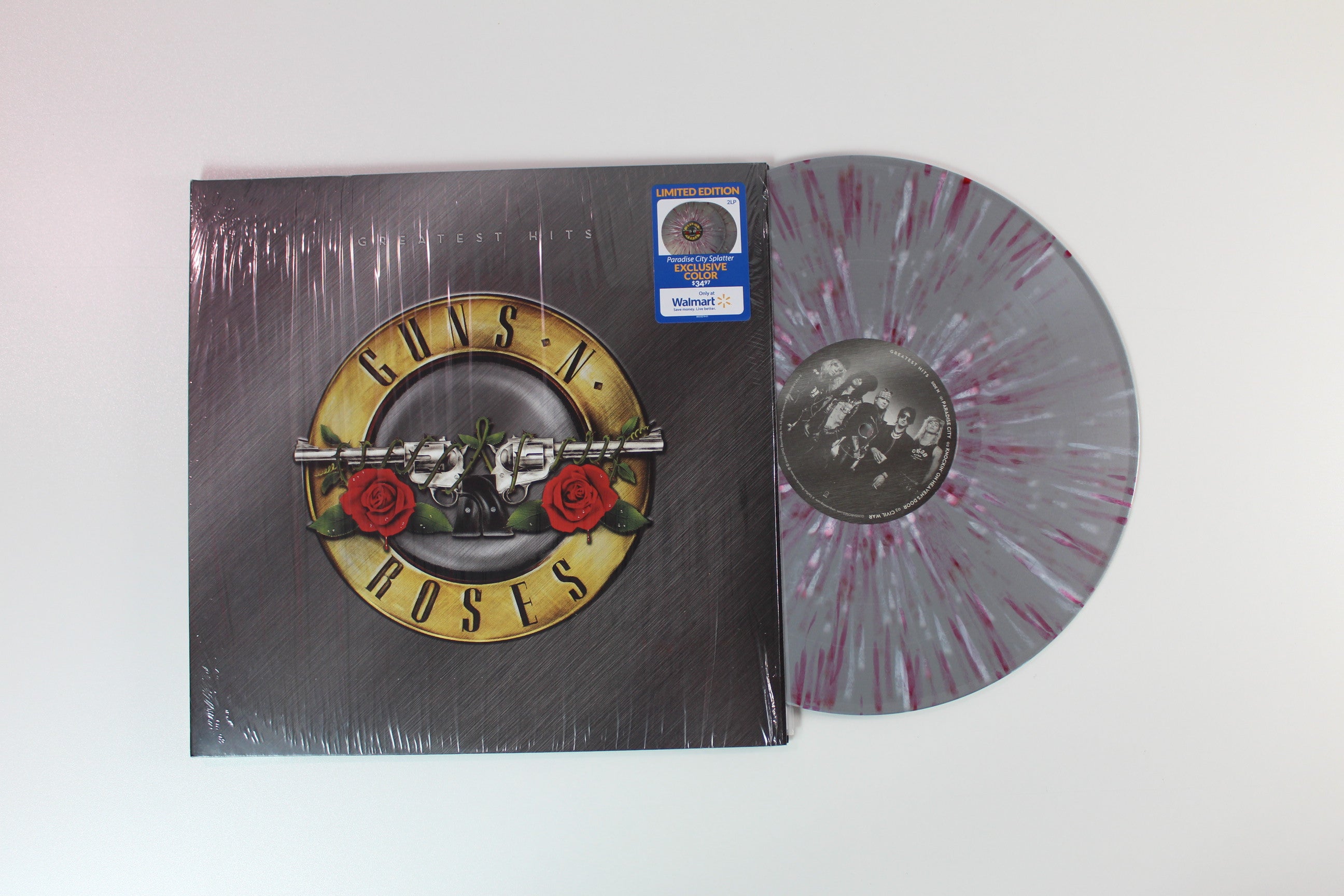 Guns N' Roses - Greatest Hits on Geffen Ltd Paradise City Splatter Vinyl Reissue