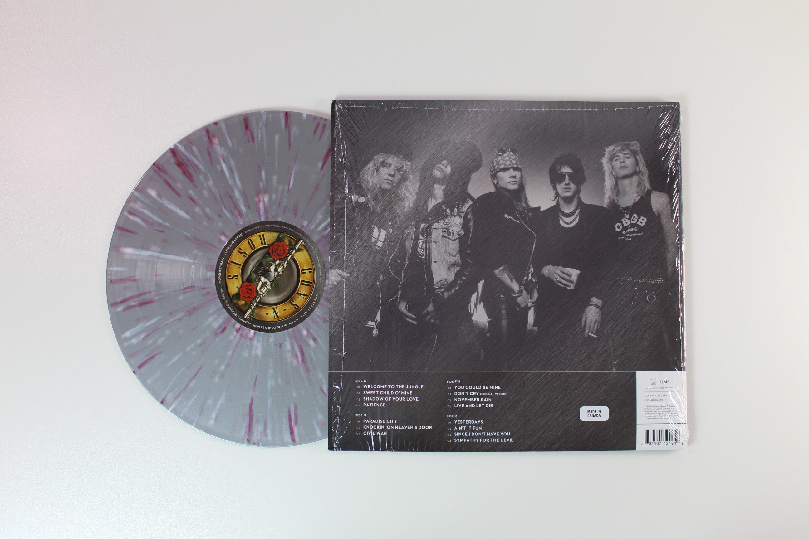 Guns N' Roses - Greatest Hits on Geffen Ltd Paradise City Splatter Vinyl Reissue