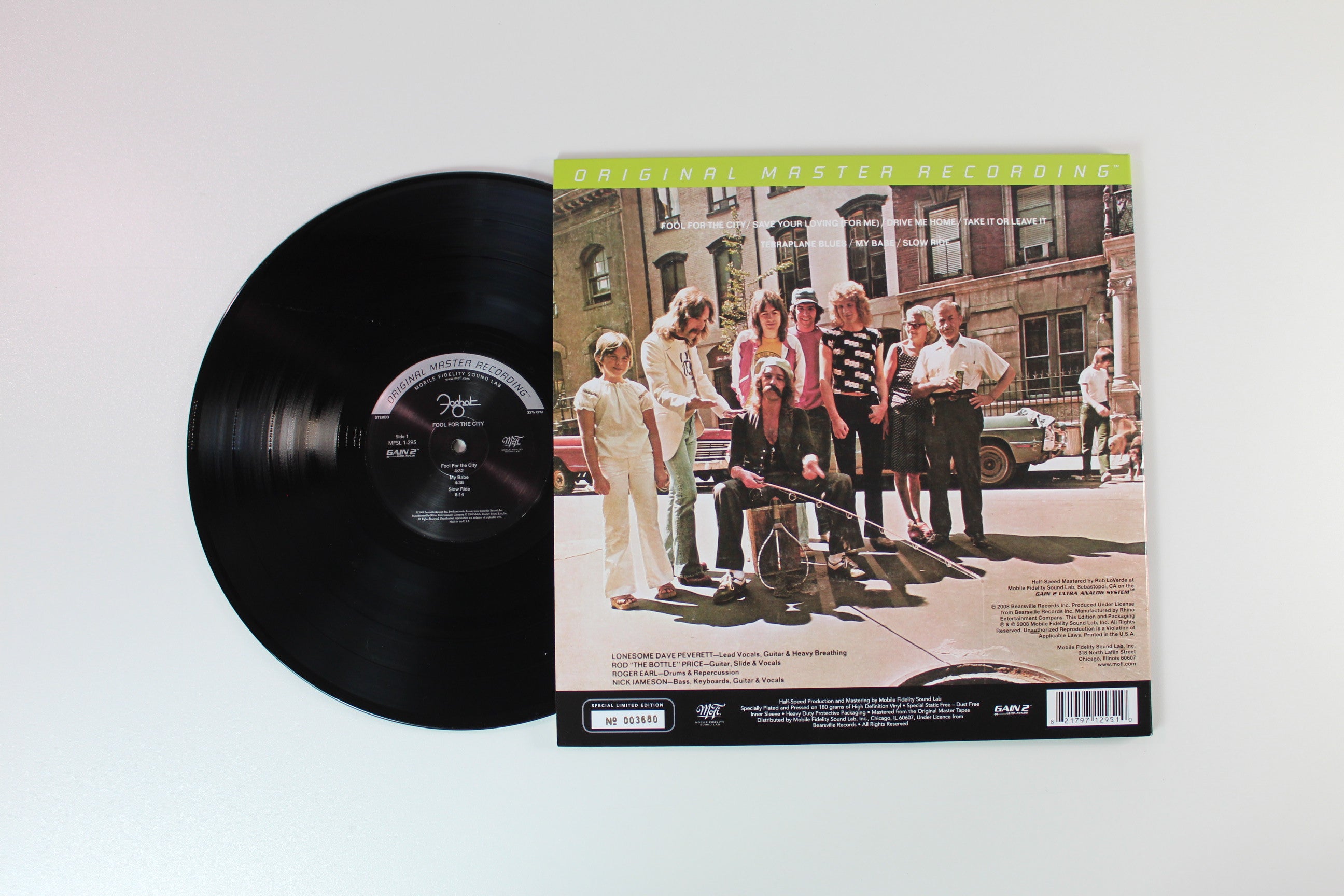 Foghat - Fool For The City on Mobile Fidelity Sound Lab Ltd Numbered Reissue