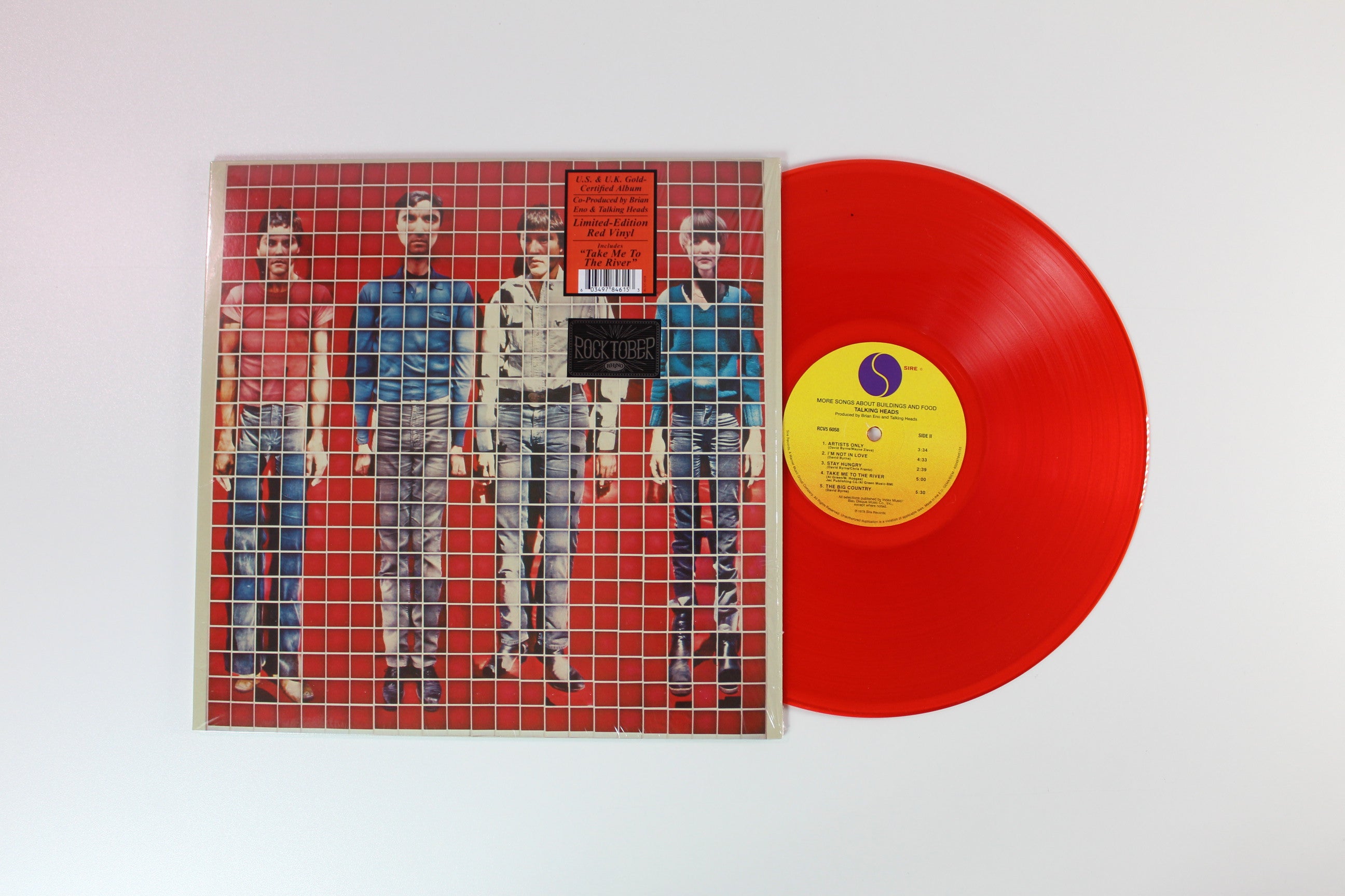 Talking Heads - More Songs About Buildings And Food on Sire Ltd Red Translucent Reissue