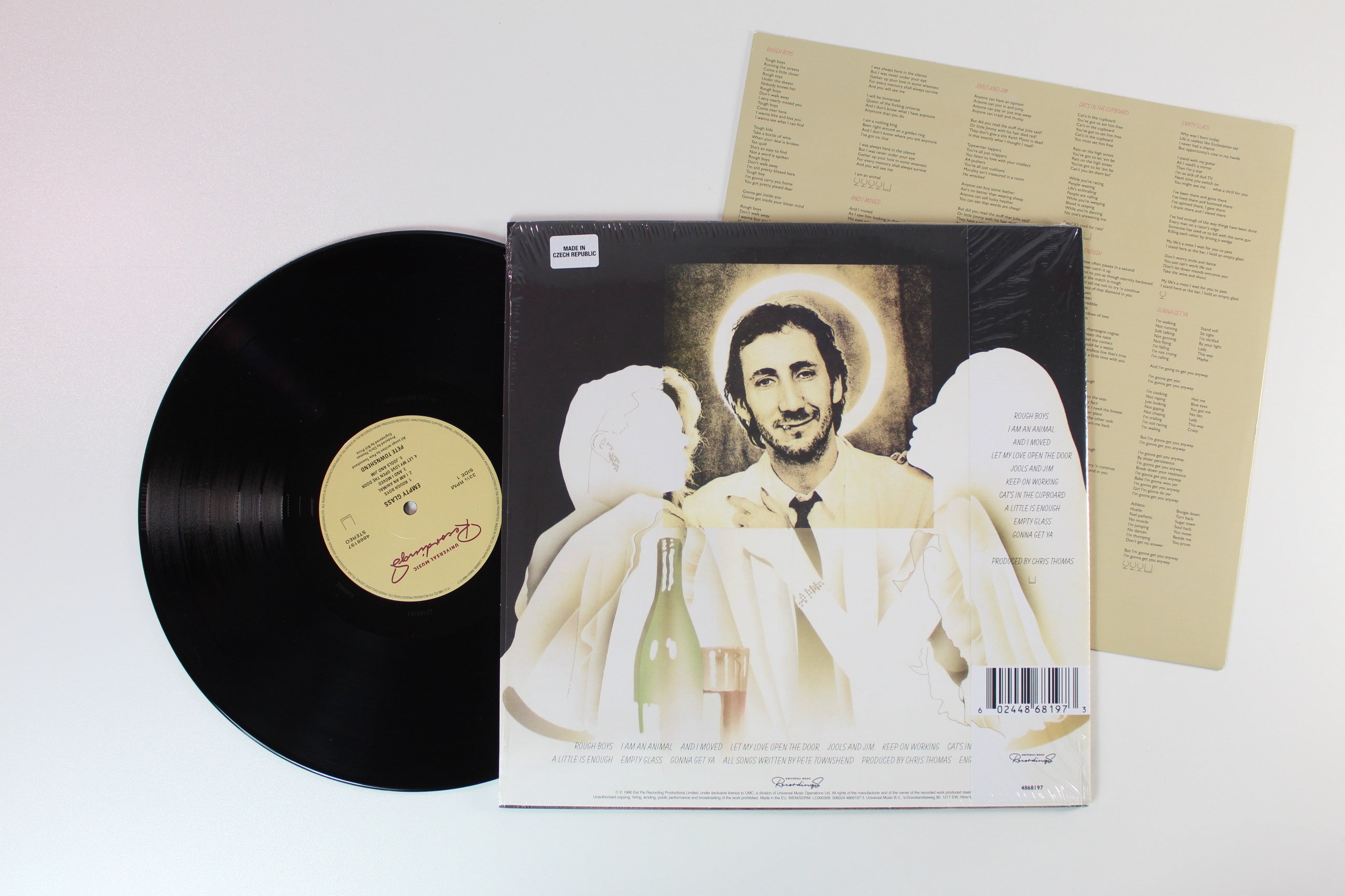 Pete Townshend - Empty Glass on Universal Music Ltd Half Speed Mastered 180 Gram Reissue