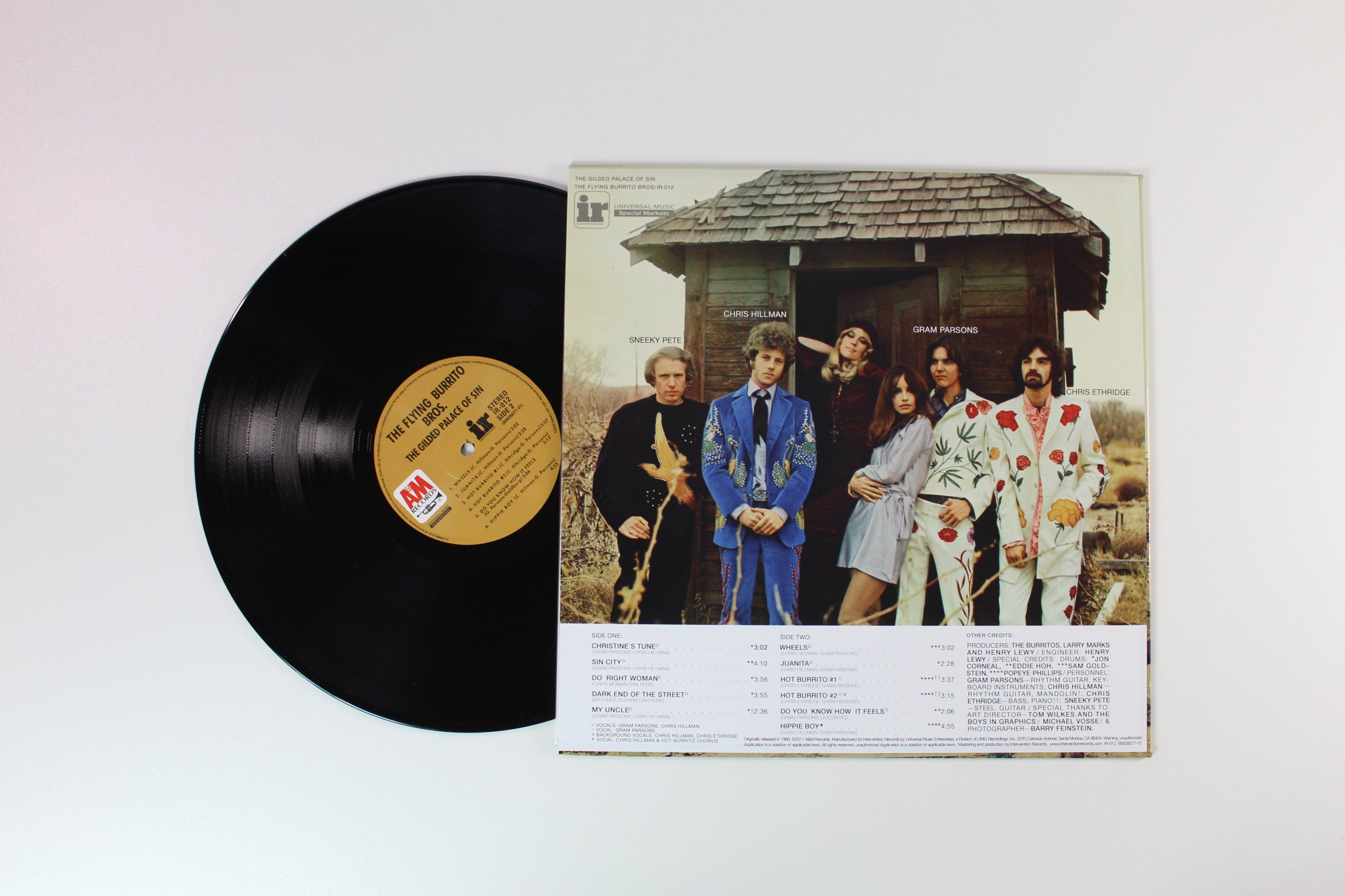 The Flying Burrito Bros - The Gilded Palace Of Sin on A&M Intervention Records 180 Gram Reissue