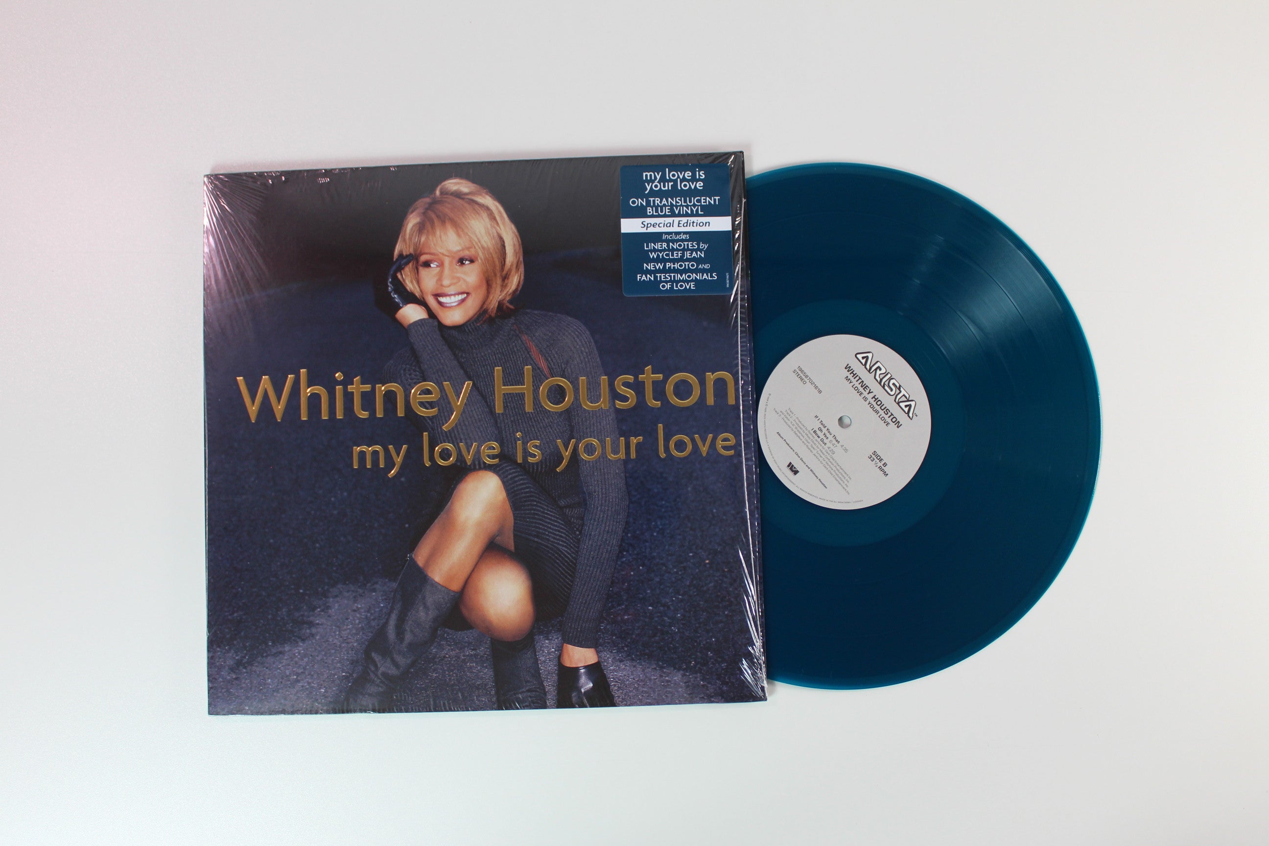 Whitney Houston - My Love Is Your Love on Arista Legacy Translucent Blue Reissue