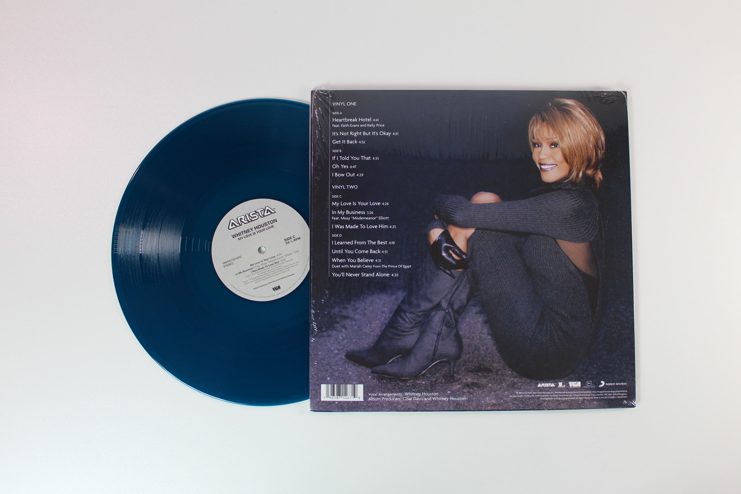 Whitney Houston - My Love Is Your Love on Arista Legacy Translucent Blue Reissue