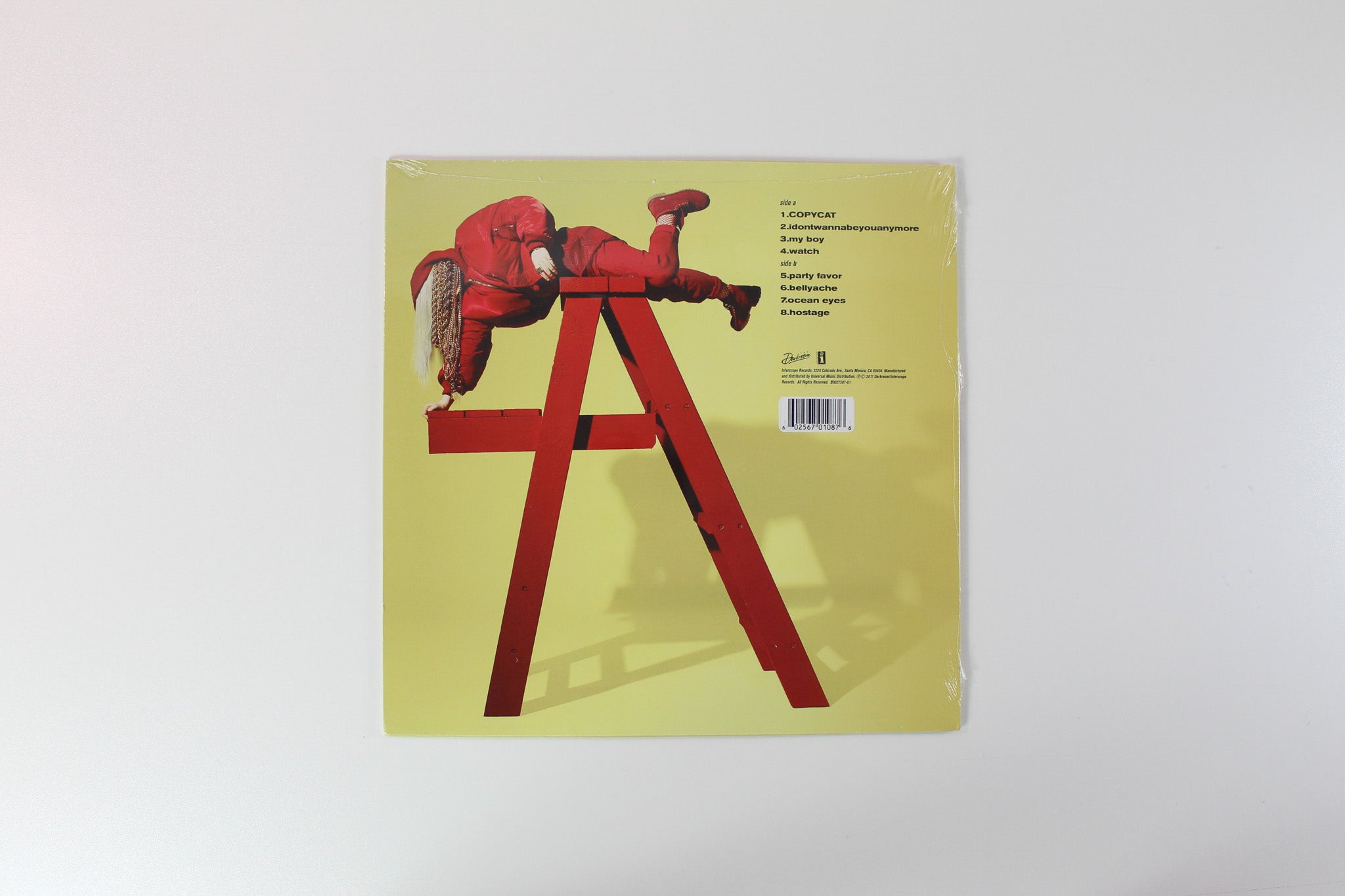 Billie Eilish - Dont Smile At Me on Interscope Ltd Yellow Vinyl Sealed
