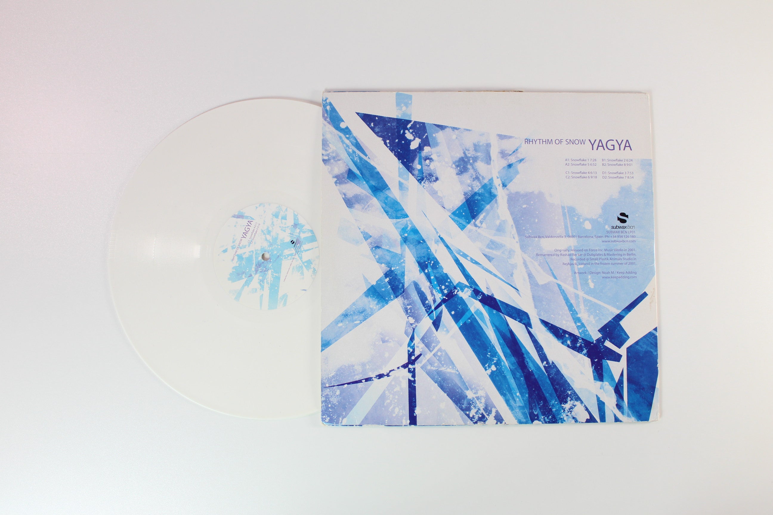 Yagya - Rhythm Of Snow on Subwax Bcn White Vinyl Reissue