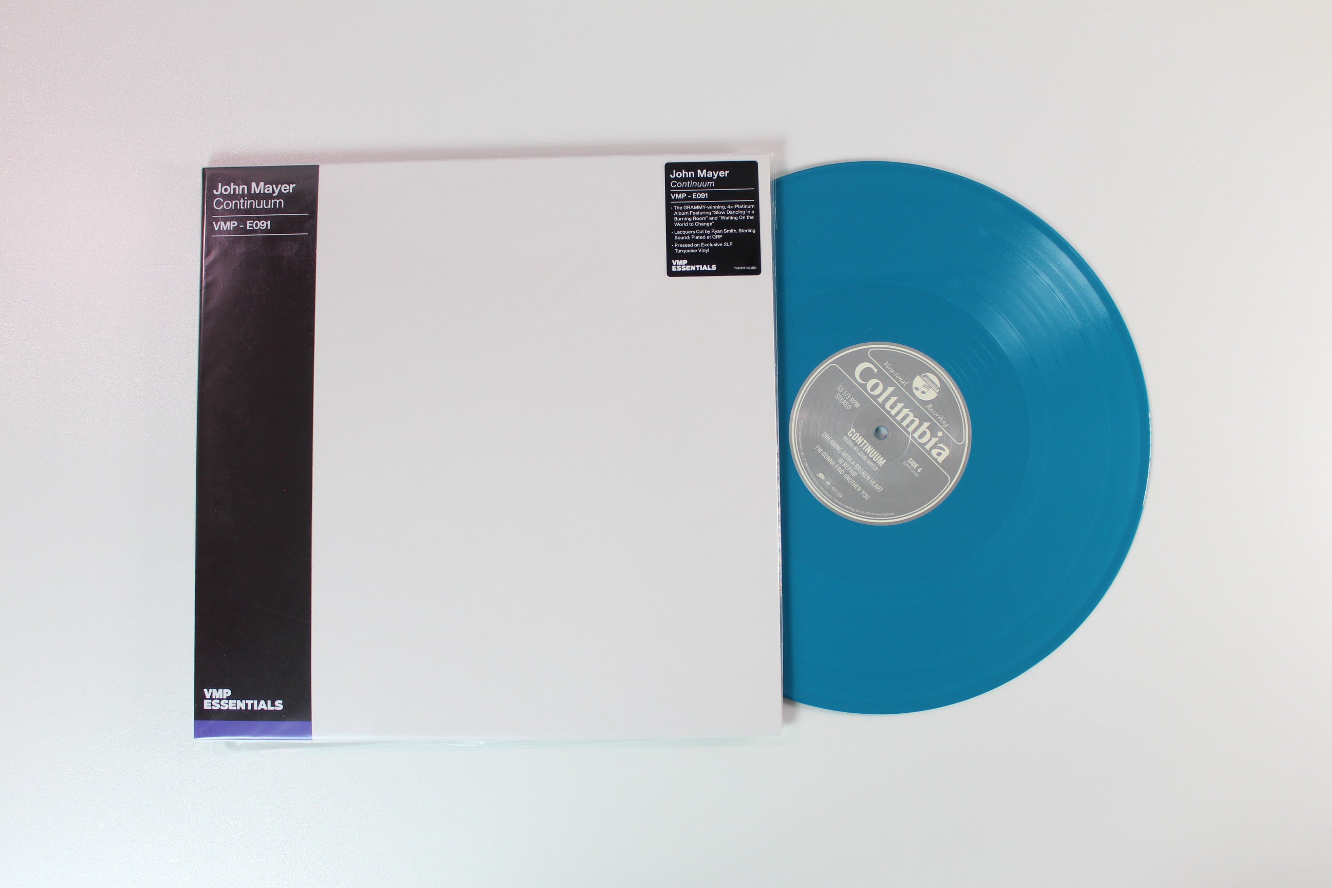 John Mayer - Continuum on Columbia Vinyl Me Please Club Edition Turquoise Repress