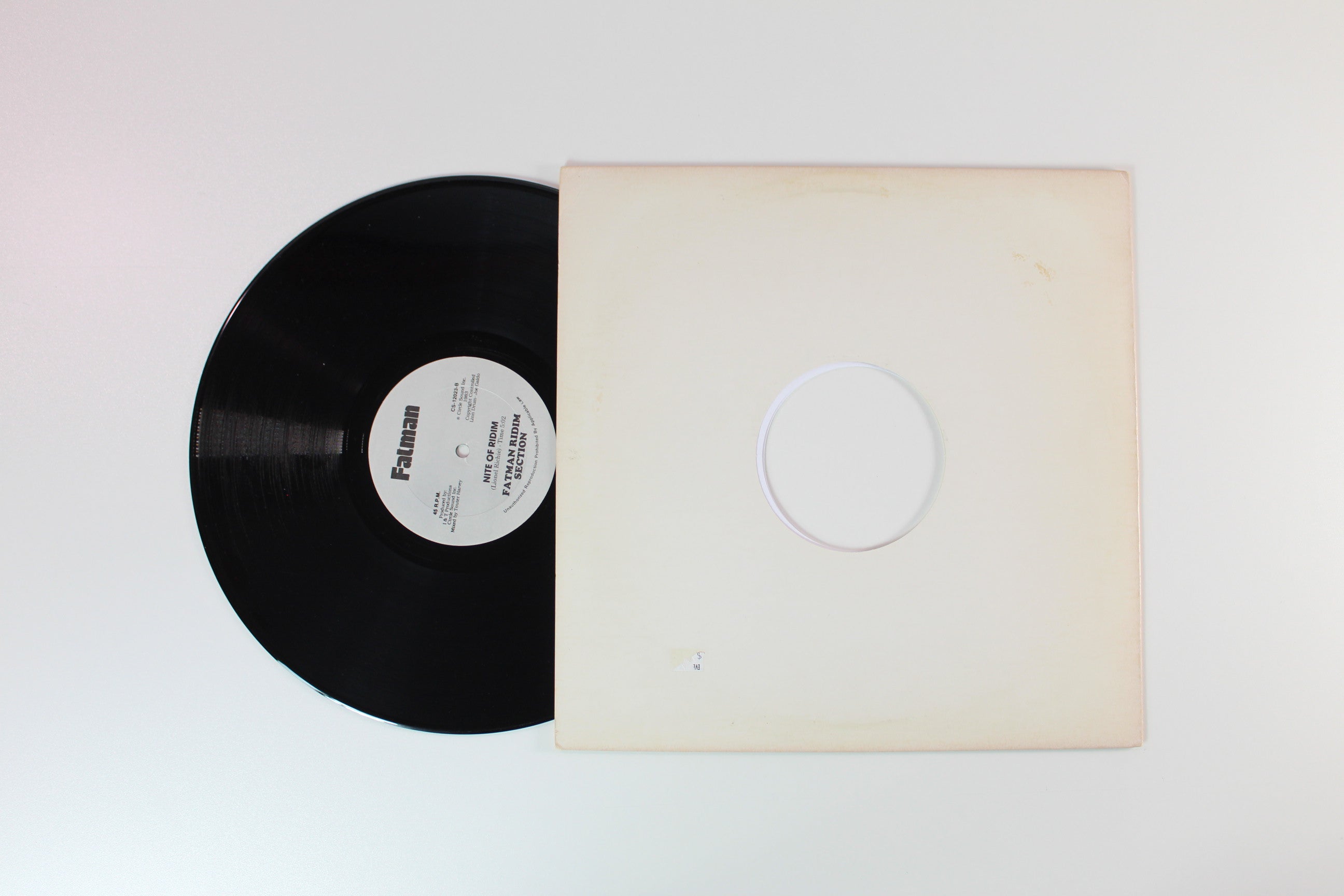 Sister Rose - All Nite Long on Fatman 45 RPM 12" Single