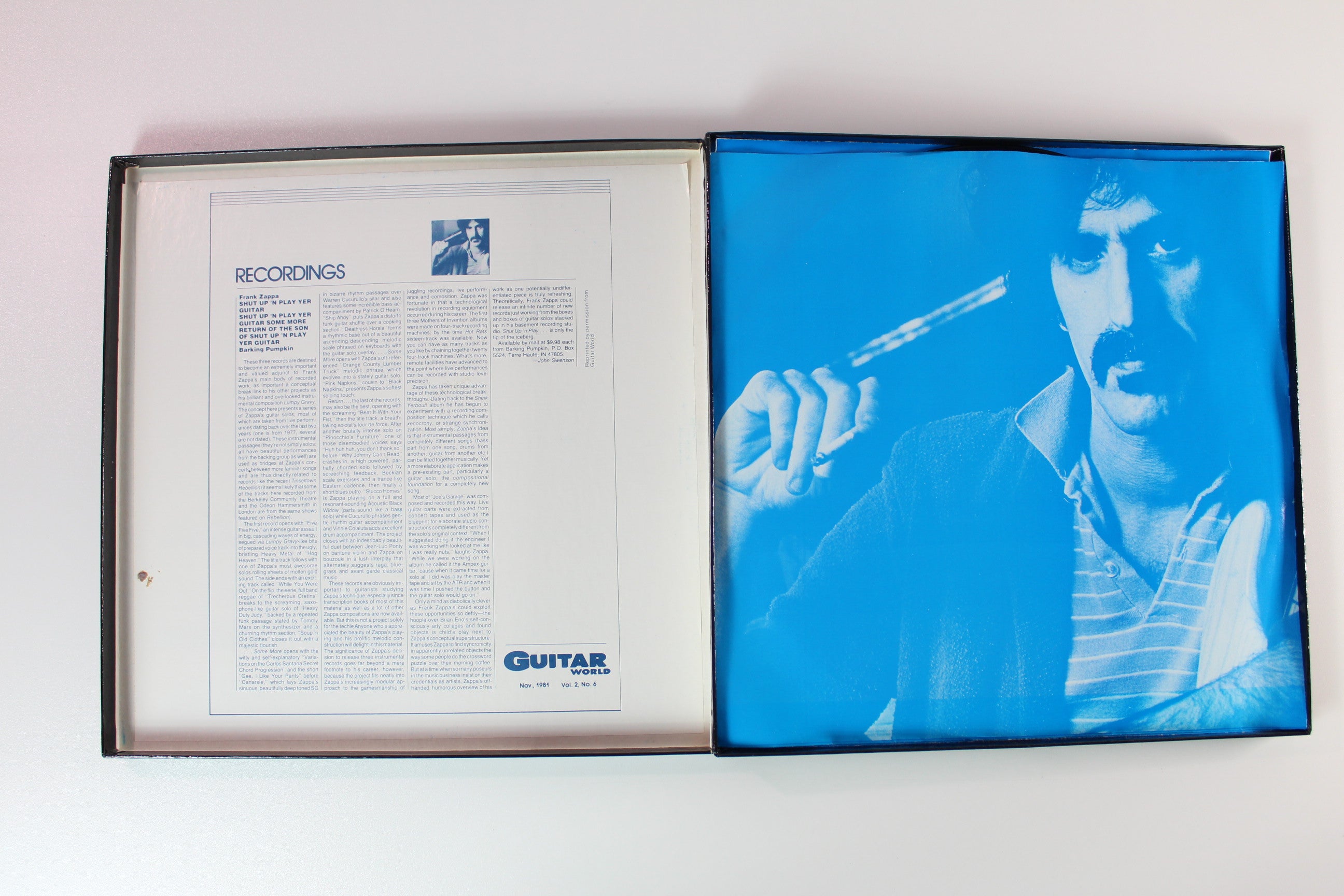 Frank Zappa - Shut Up 'N Play Yer Guitar on Barking Pumpkin Records - 3-lp Box Set