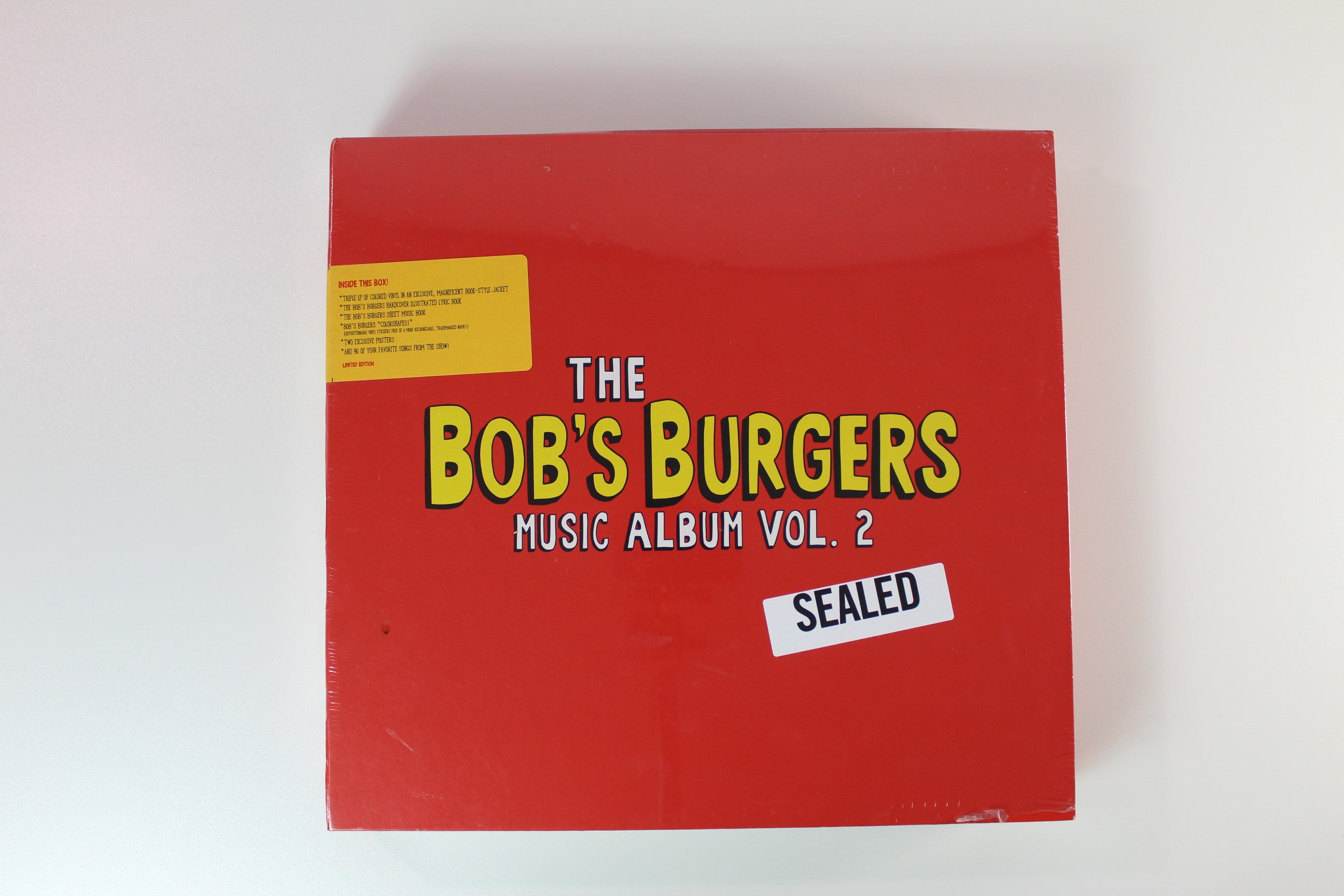 Bob's Burgers - The Bob's Burgers Music Album Vol. 2 on Sub Pop - Sealed 3-lp Box Set