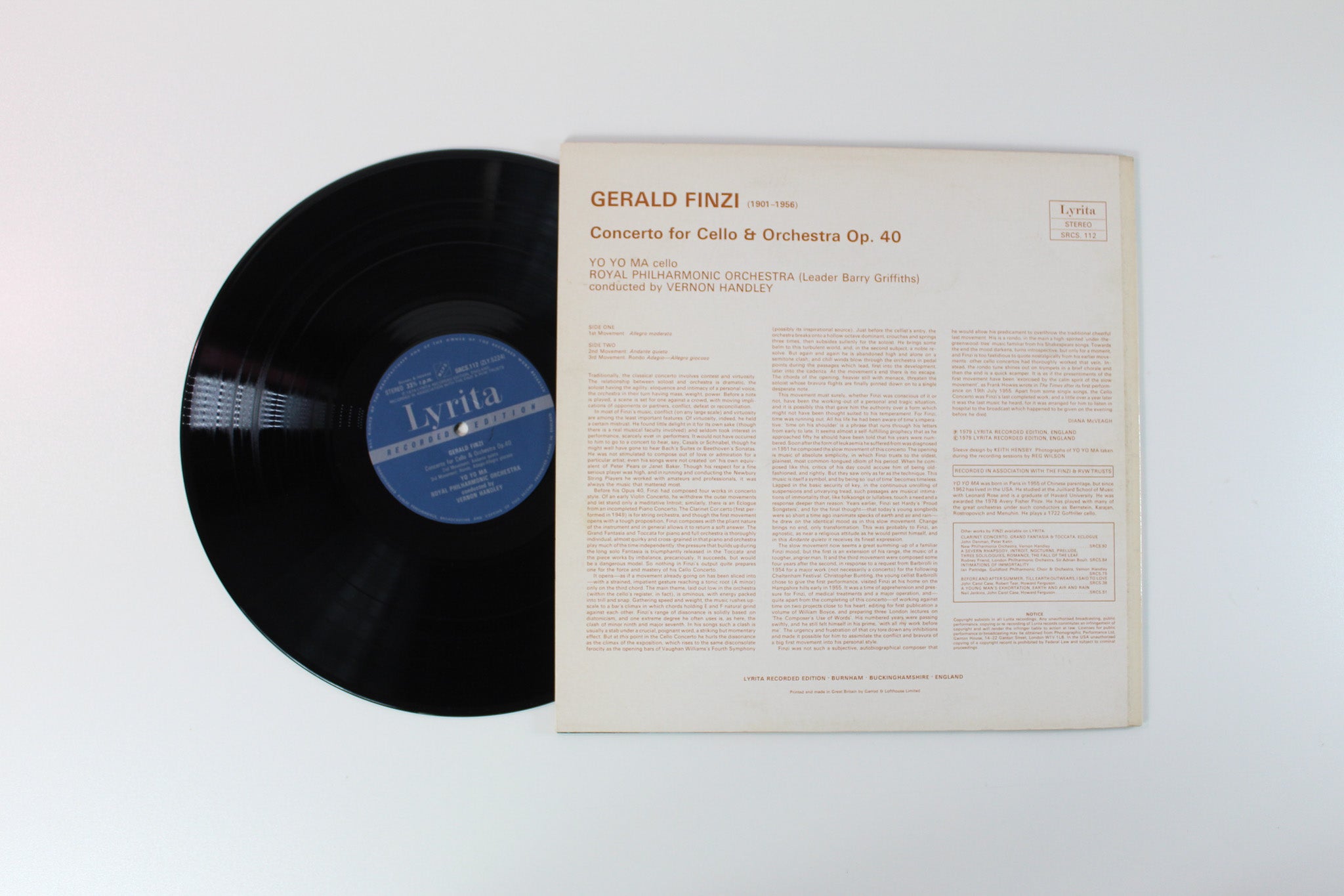 Gerald Finzi / Yo Yo Ma - Cello Concerto on Lyrita