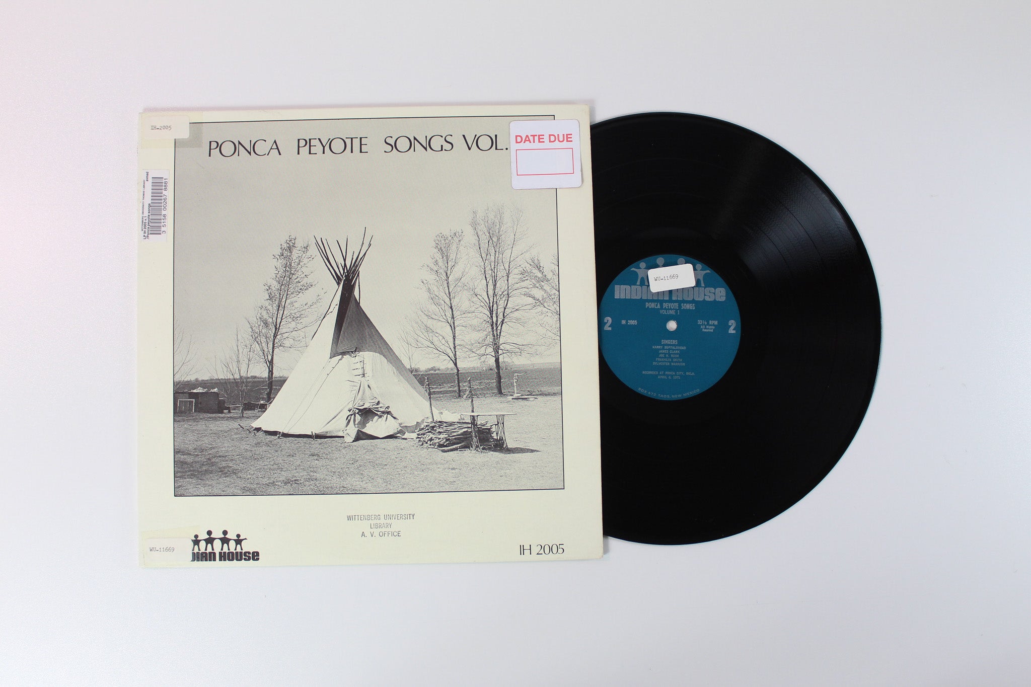 Ponca - Ponca Peyote Songs Vol. 1 on Indian House