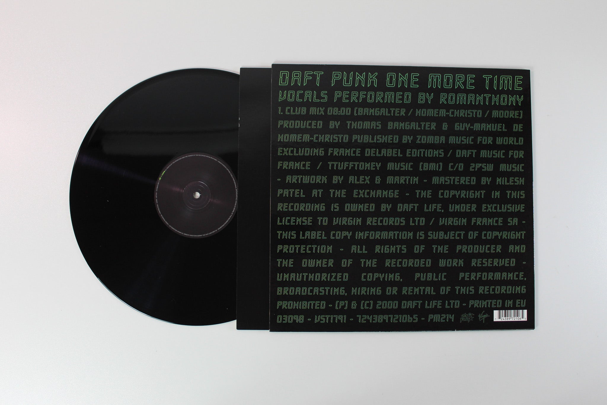Daft Punk - One More Time on Virgin Single Sided 12"
