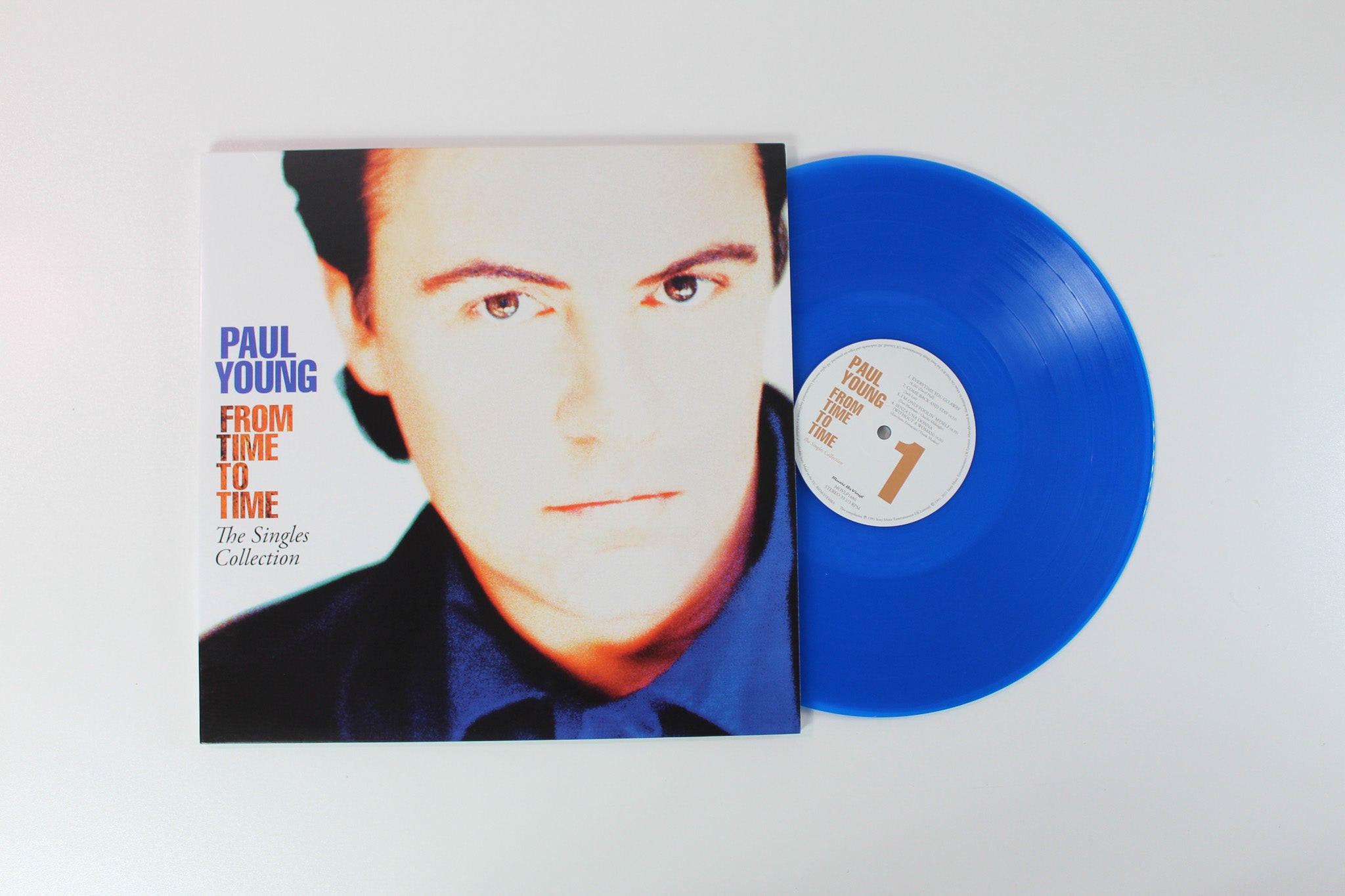 Paul Young - From Time To Time (The Singles Collection) on Music on Vinyl Ltd Numbered Translucent Blue Reissue