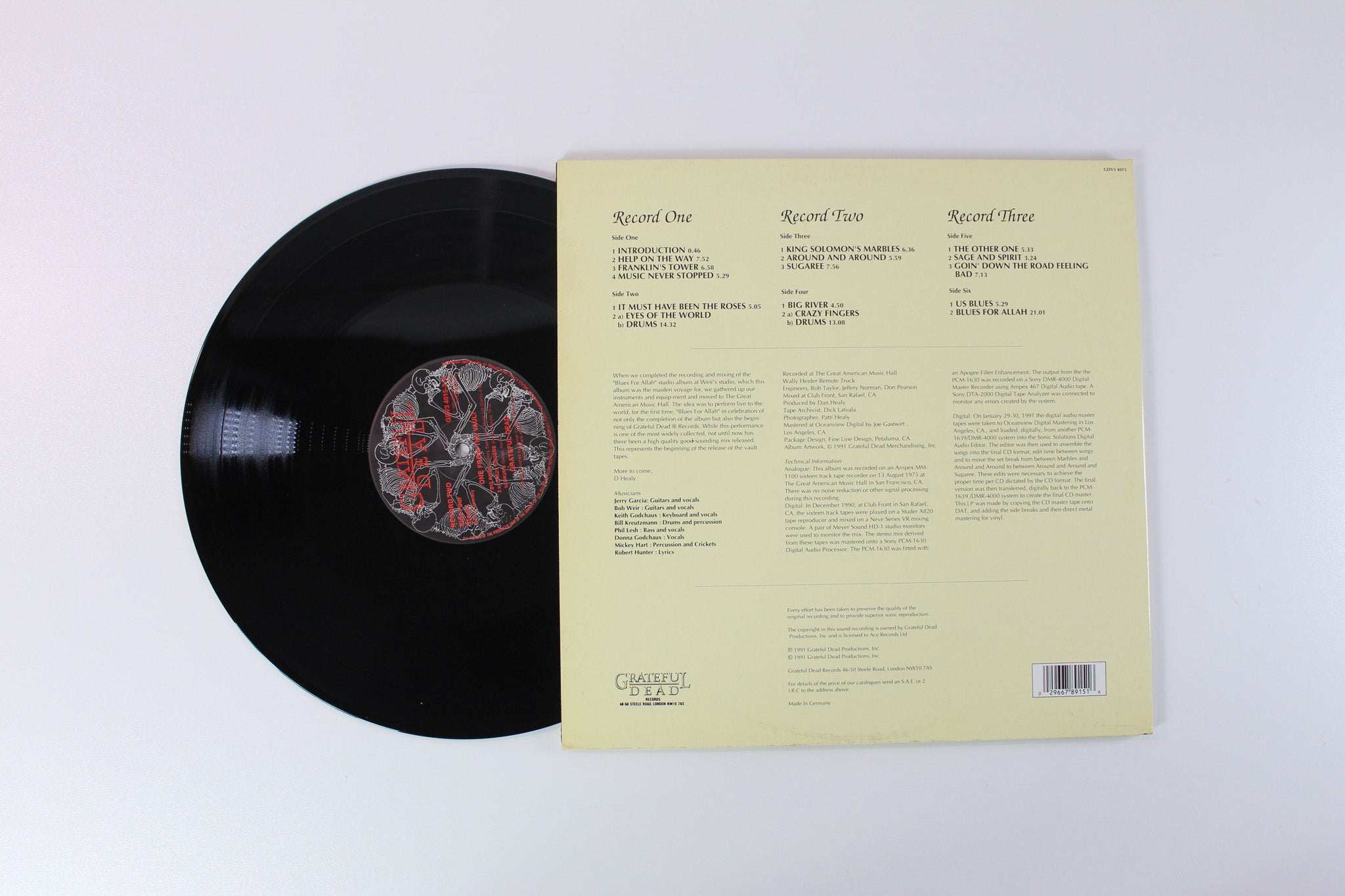 The Grateful Dead - One From The Vault on Grateful Dead Records German Press