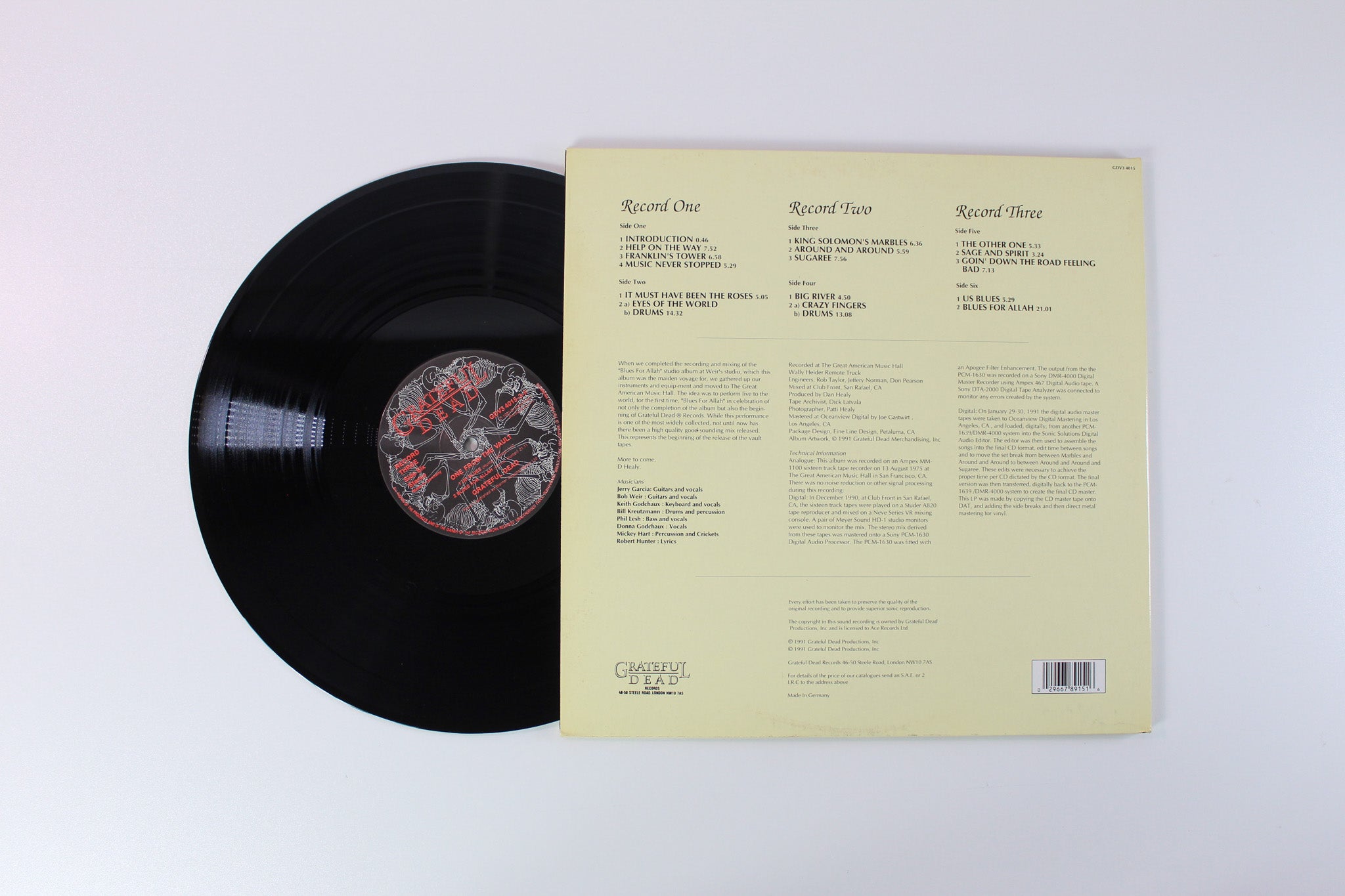The Grateful Dead - One From The Vault on Grateful Dead Records German Press