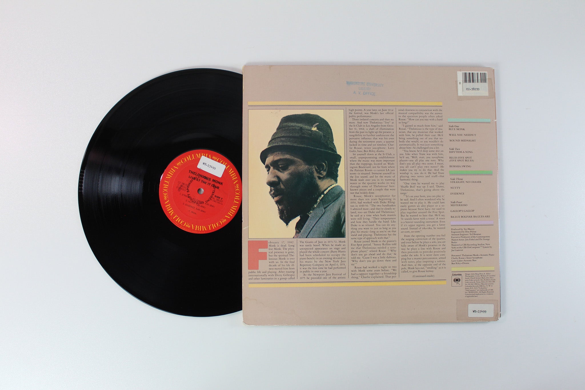 Thelonious Monk - Live At The It Club on Columbia