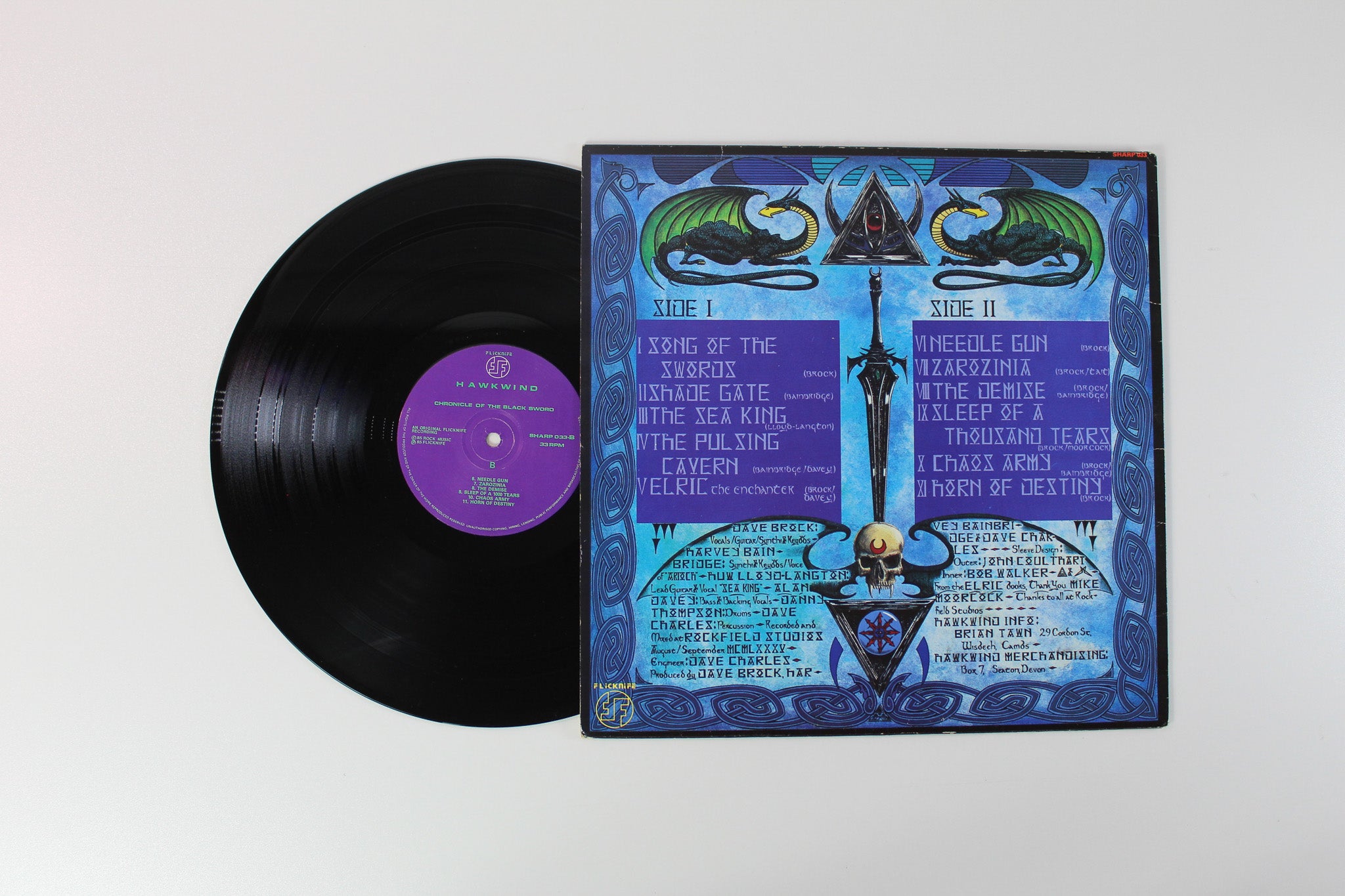 Hawkwind - The Chronicle Of The Black Sword on Flicknife Records