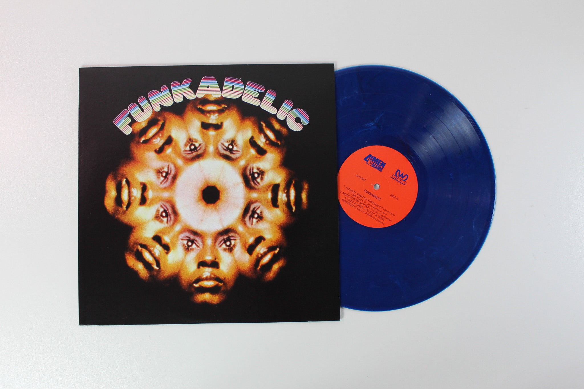 Funkadelic - Funkadelic on 4 Men With Beard Ltd Blue & Red Marbled Reissue