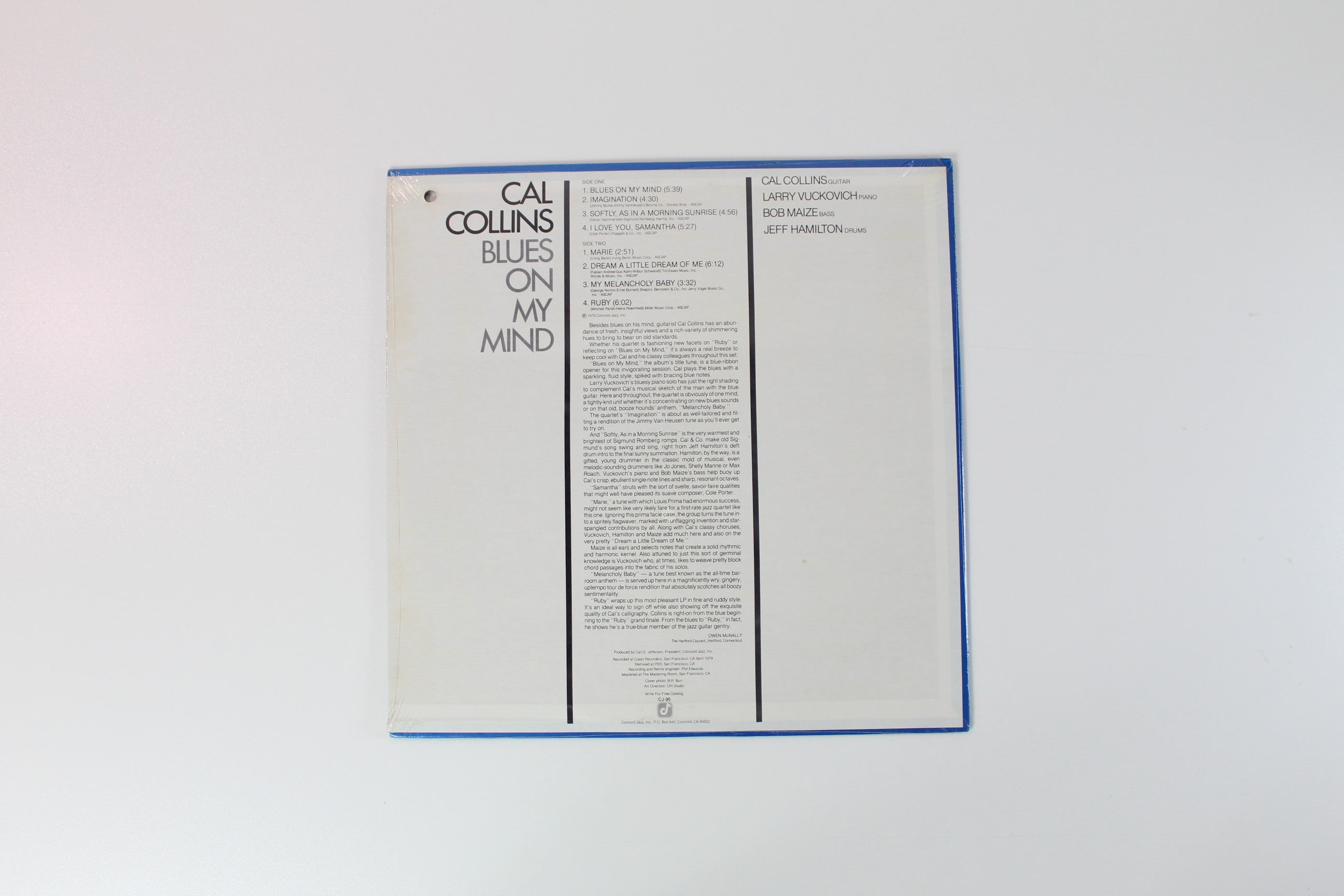 Cal Collins - Blues On My Mind on Concord Jazz Sealed