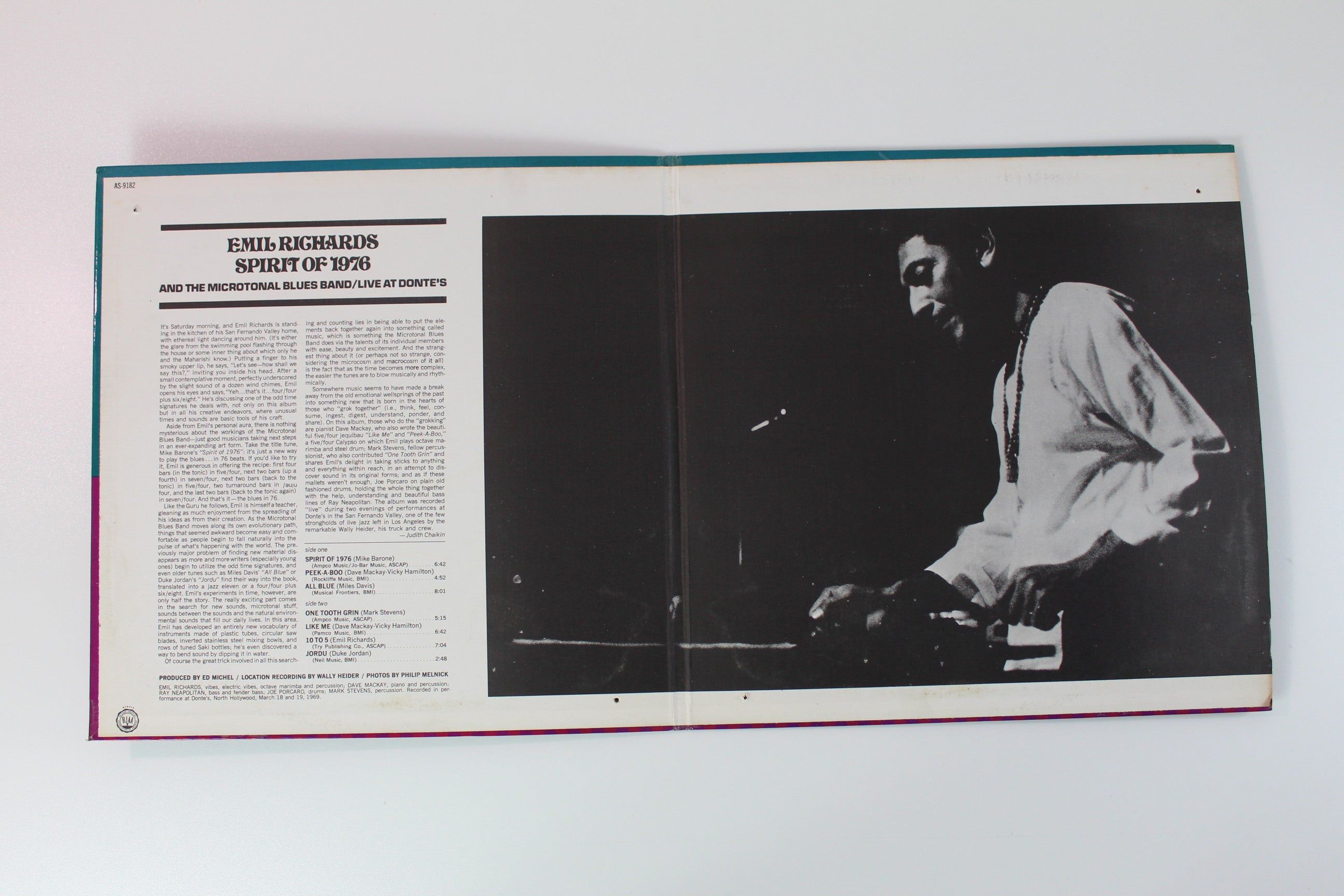 Emil Richards & The Microtonal Blues Band - Spirit Of 1976 / Live At Donte's on Impusle