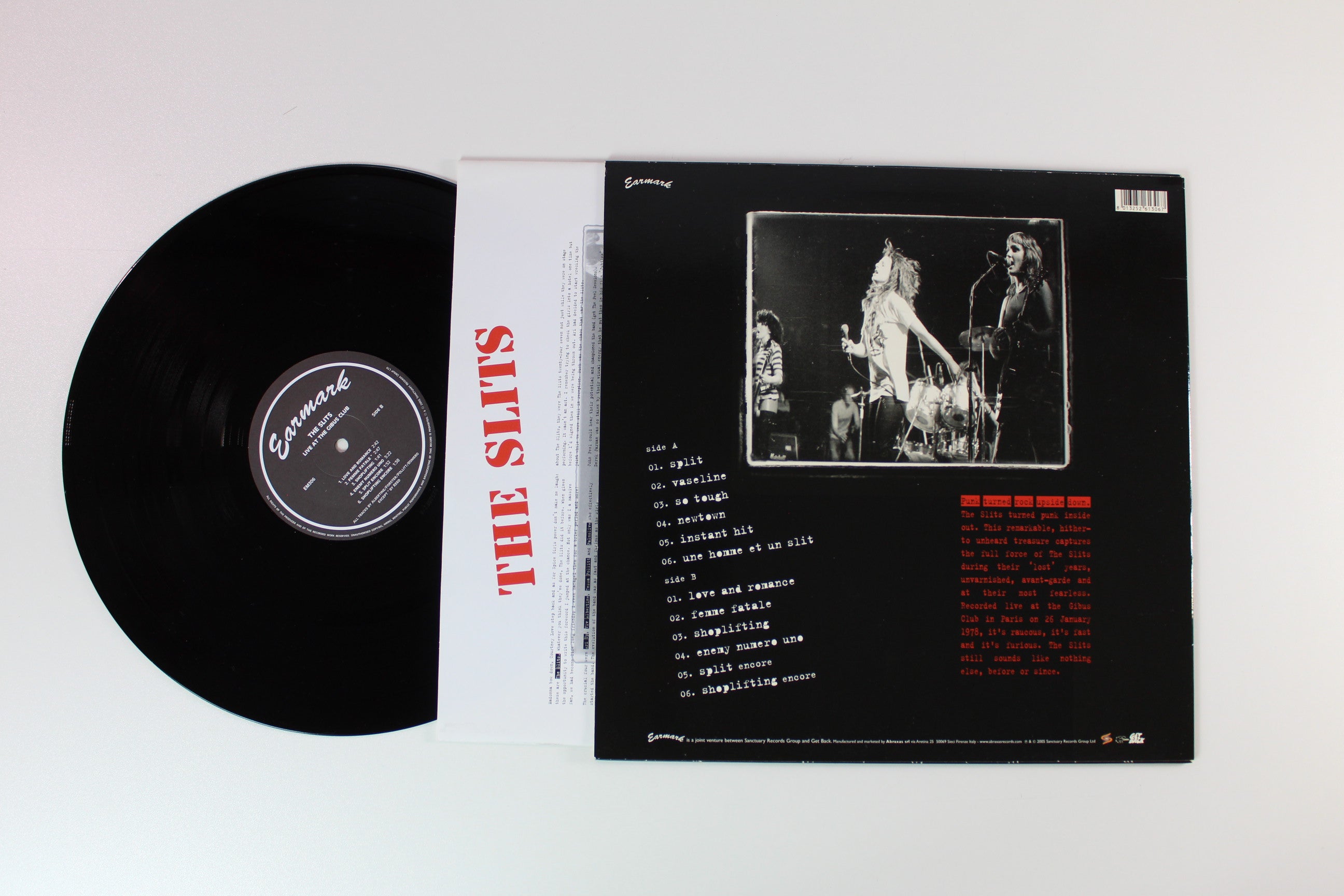 The Slits - Live At The Gibus Club on Earmark / Get Back