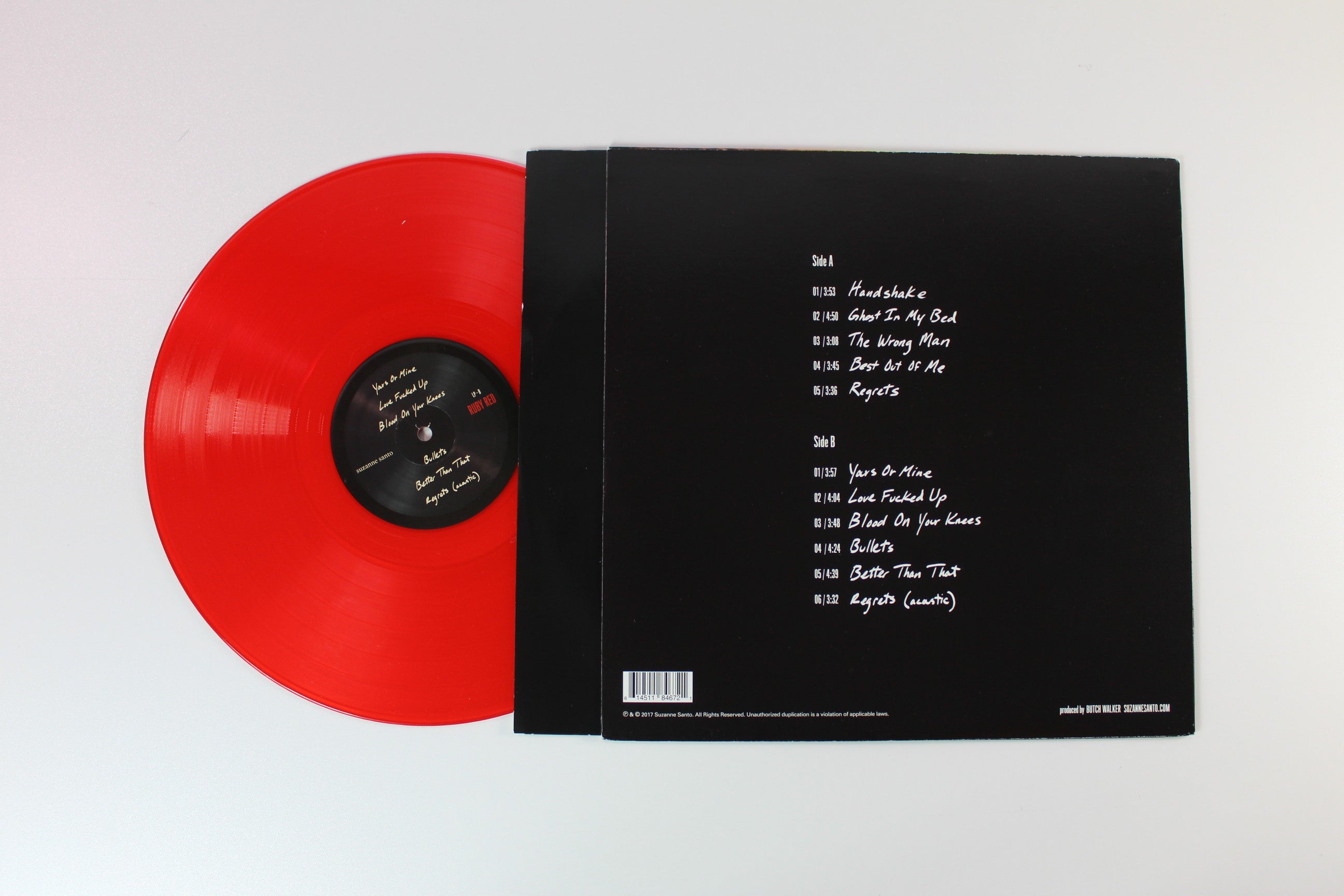 Suzanne Santo - Ruby Red on Soozanto Records - Red Vinyl