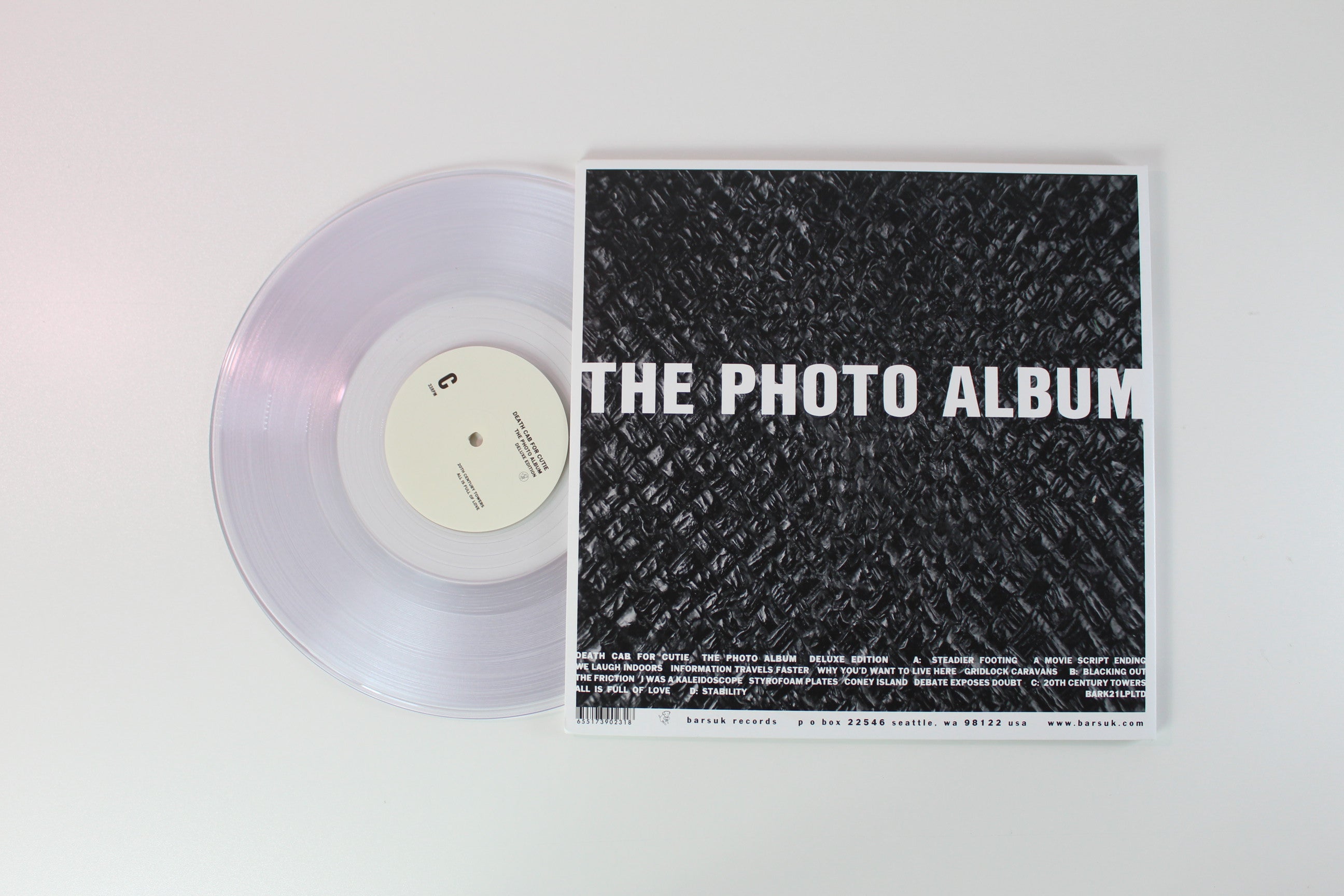 Death Cab For Cutie - The Photo Album on Barsuk Clear Vinyl Reissue