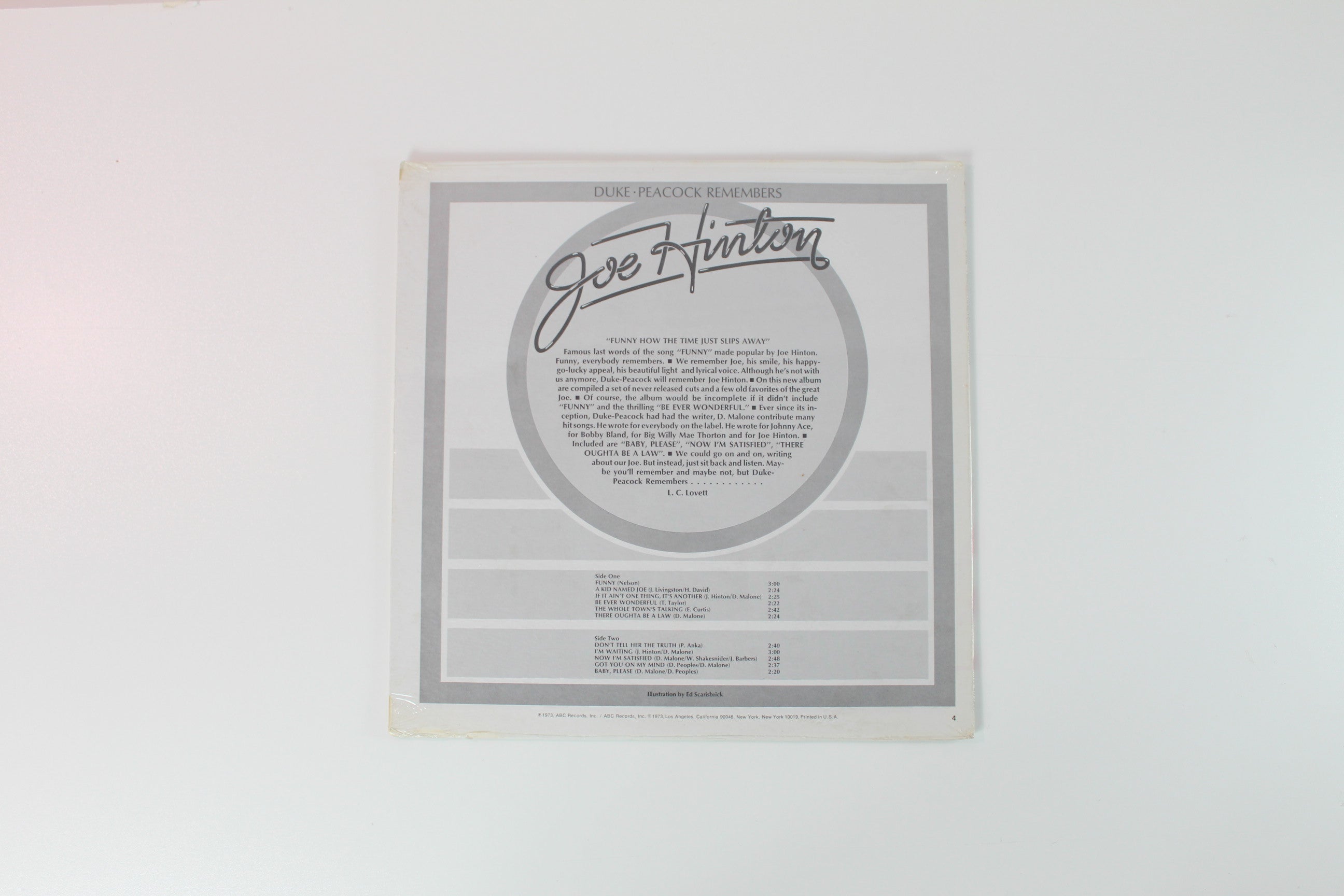 Joe Hinton - Duke-Peacock Remembers Joe Hinton on Duke Sealed