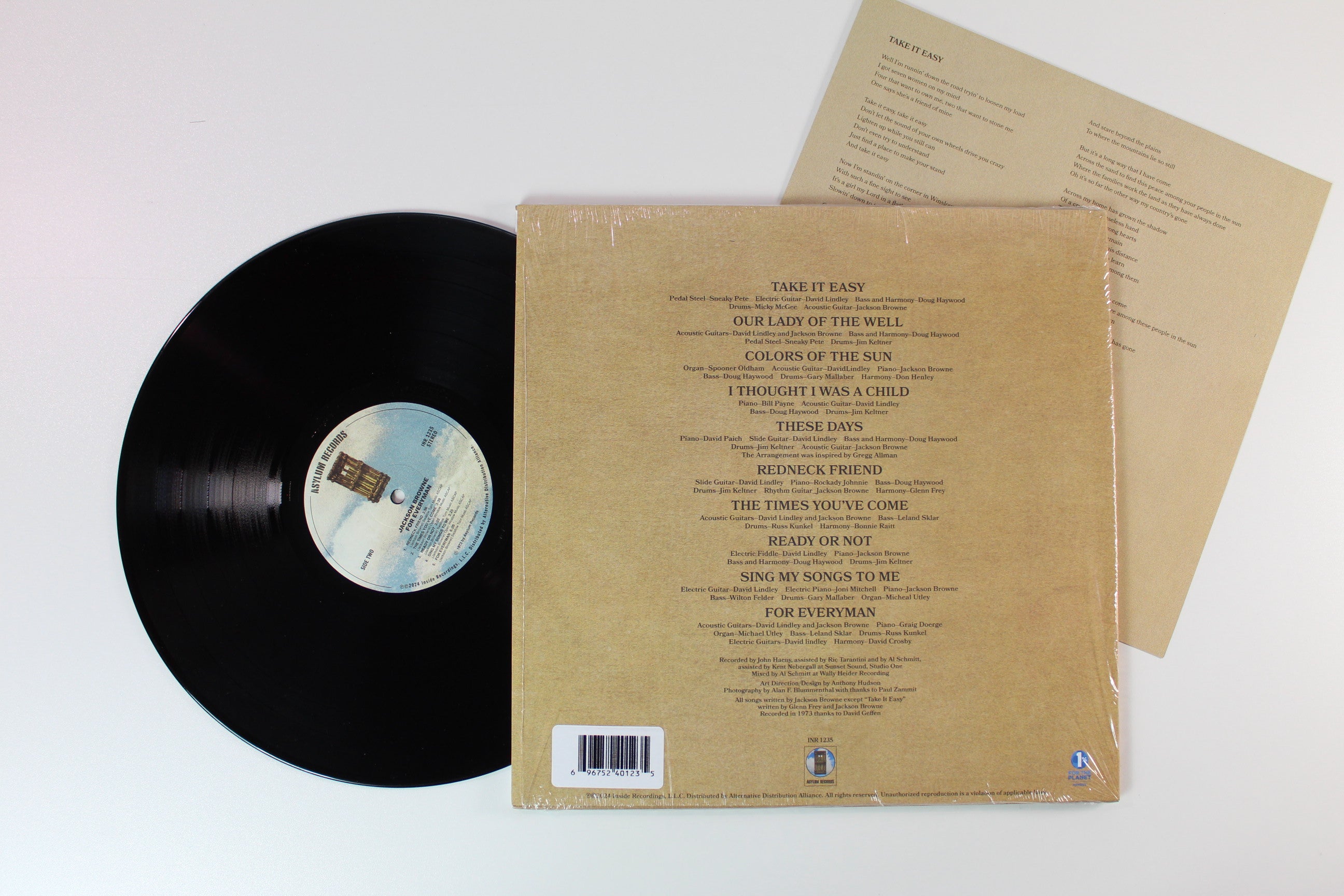 Jackson Browne - For Everyman on Asylum Records