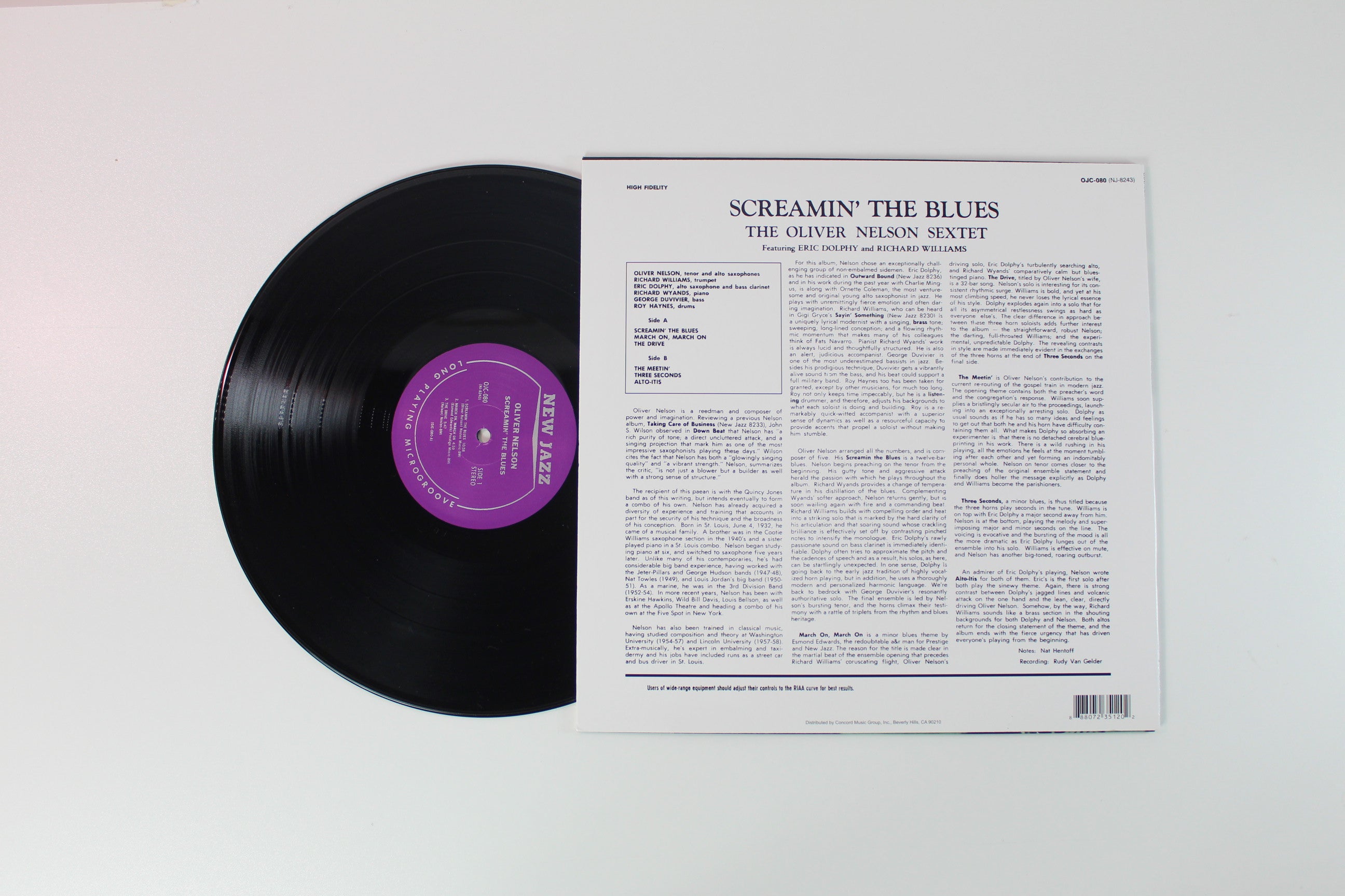 The Oliver Nelson Sextet - Screamin' The Blues on New Jazz OJC Reissue