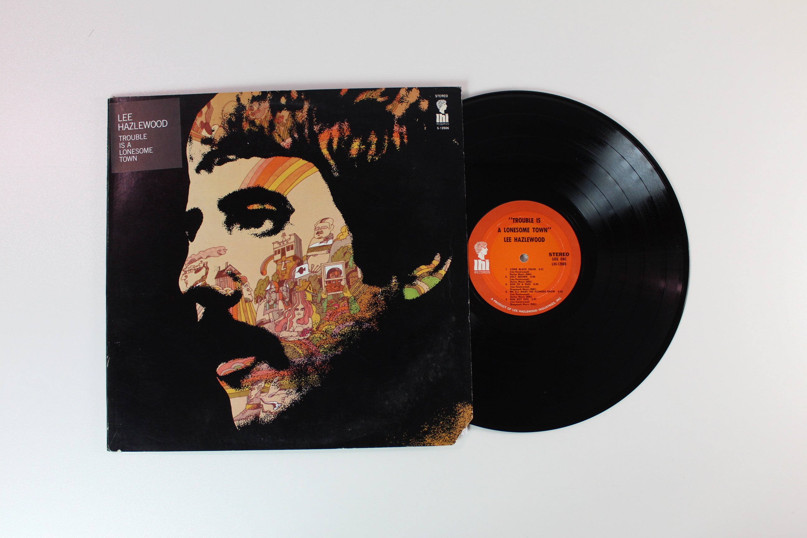 Lee Hazlewood - Trouble Is A Lonesome Town on LHI Records