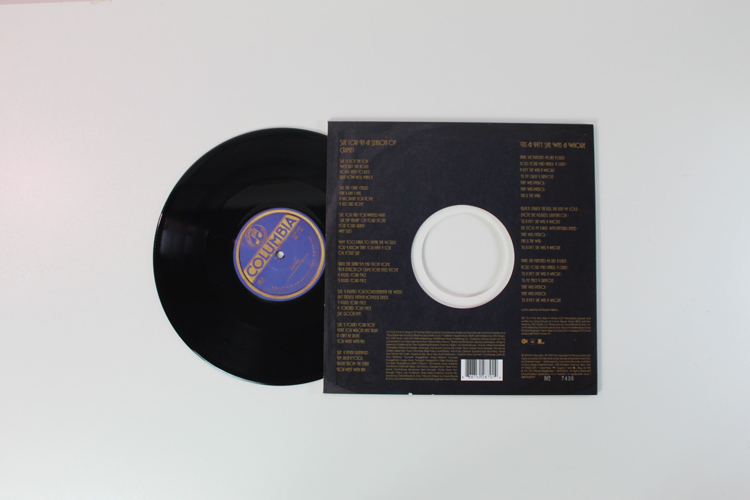 David Bowie - Sue (Or In A Season Of Crime) on Columbia Legacy RSD BF 2014 Ltd Numbered 45 RPM 10"