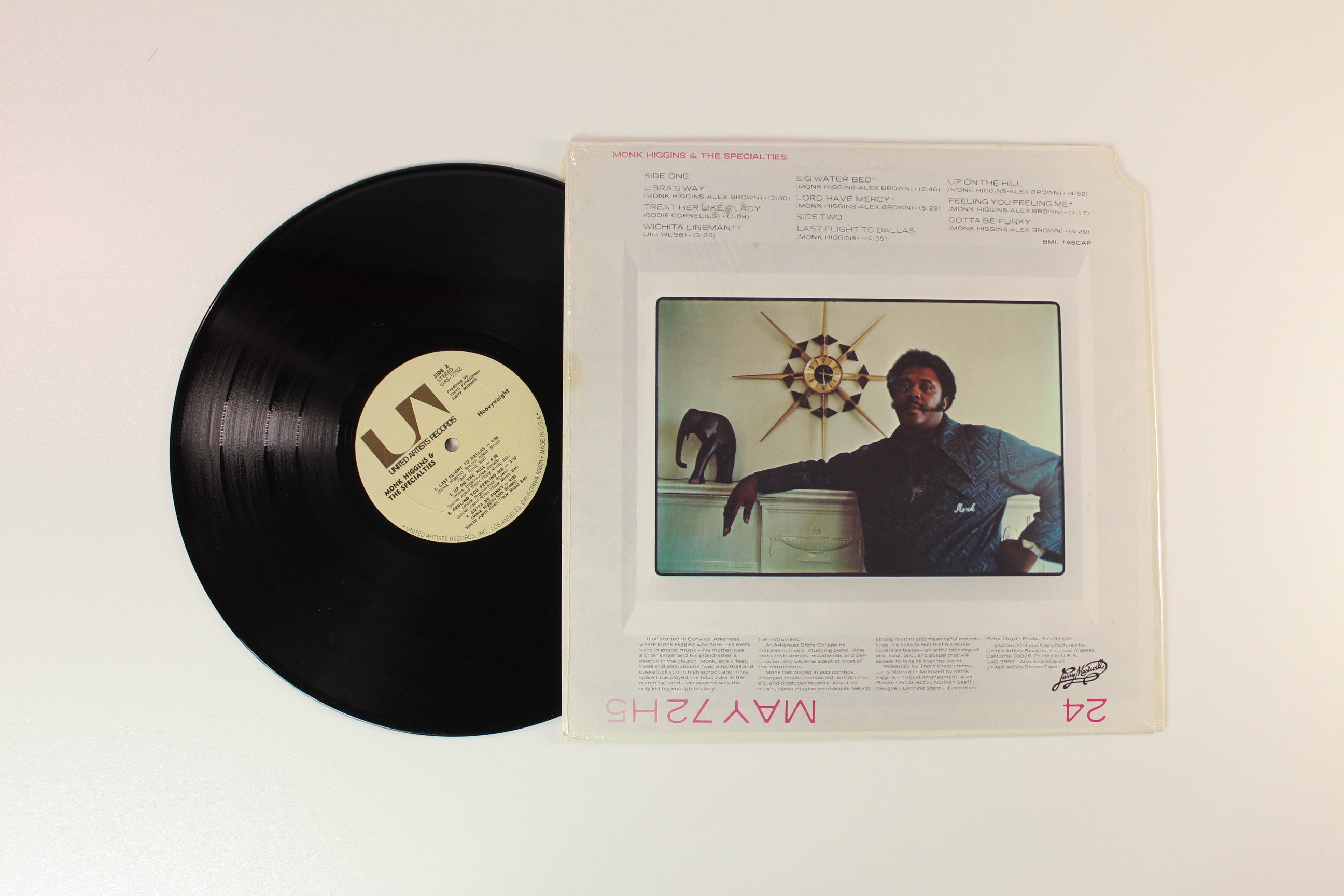 Monk Higgins - Heavyweight on United Artists Records