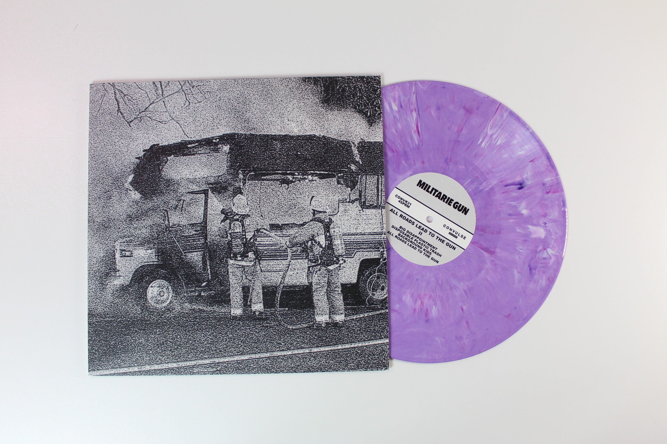 Militarie Gun - All Roads Lead To The Gun II on Convulse Records - Purple Swirl Vinyl