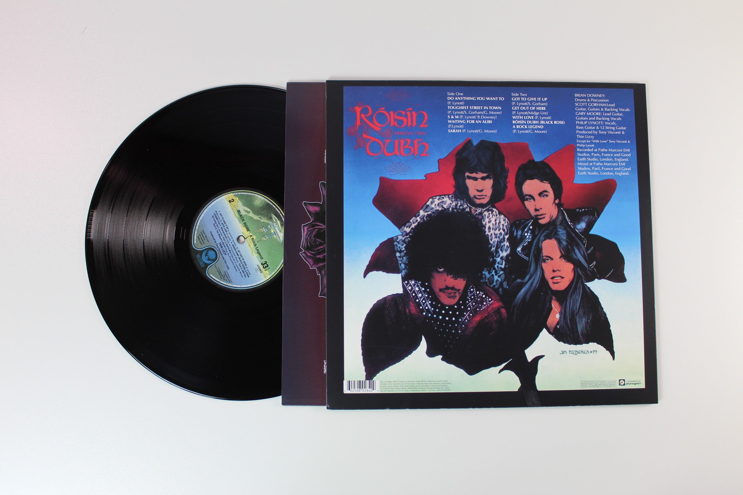 Thin Lizzy - Black Rose on Mercury Records Ltd. / Vertigo Reissue