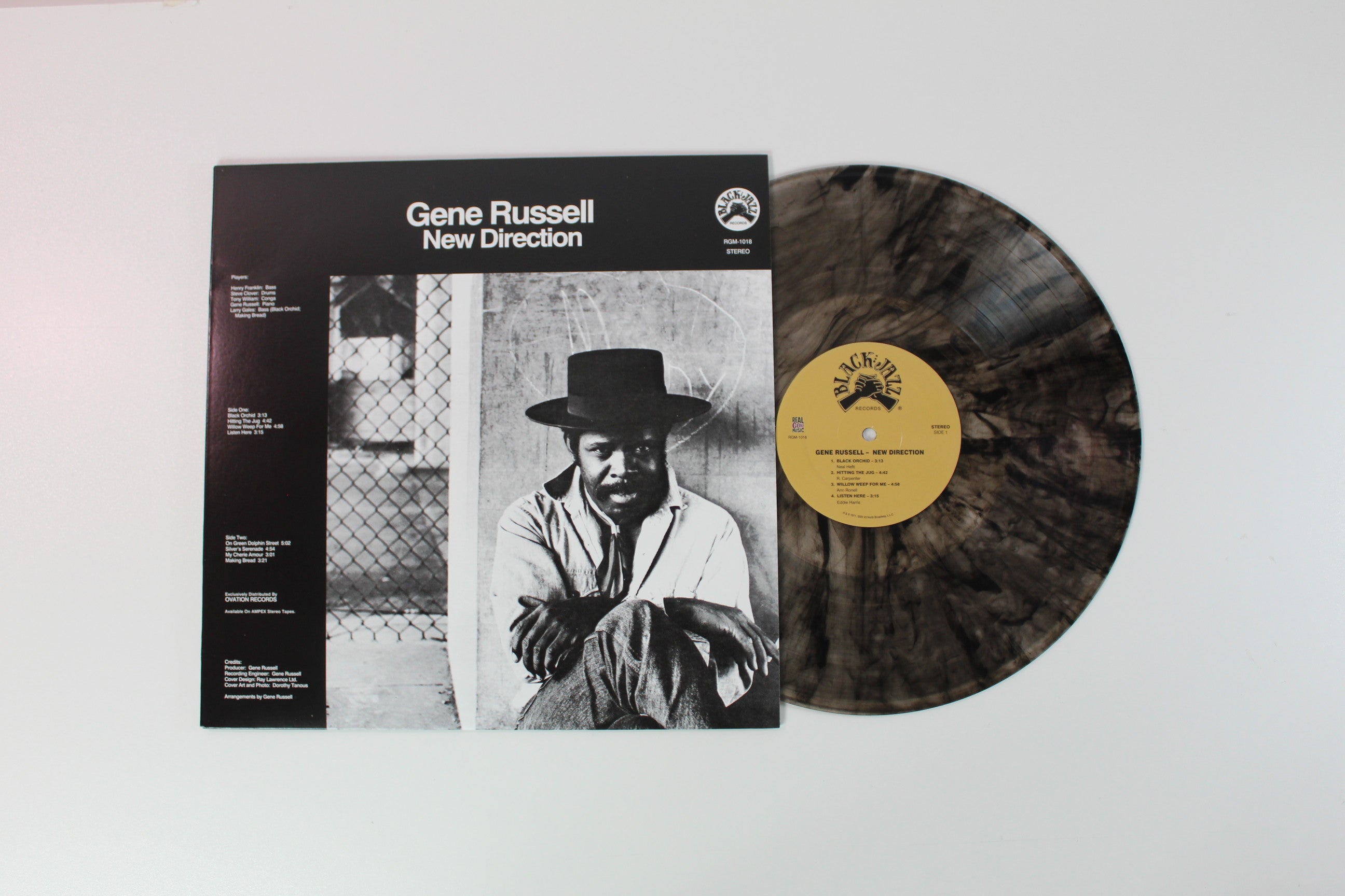 Gene Russell - New Direction on Black Jazz Real Gone Music RSD 2020 Ltd Clear With Black Swirl Reissue