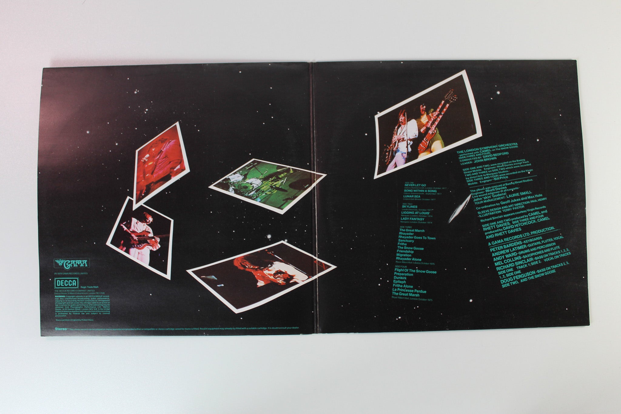 Camel - A Live Record on Decca UK Pressing