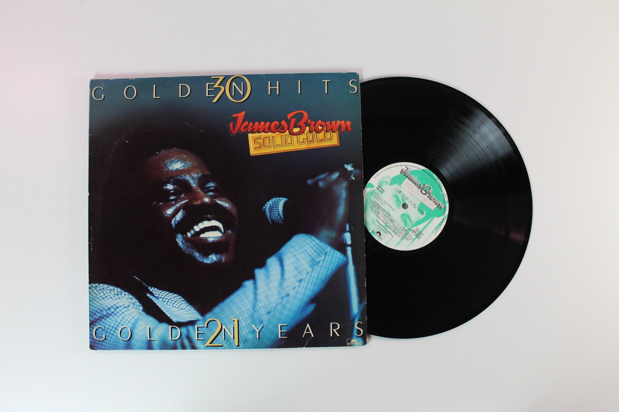 James Brown - Solid Gold (30 Golden Hits 21 Golden Years) on Polydor UK Pressing