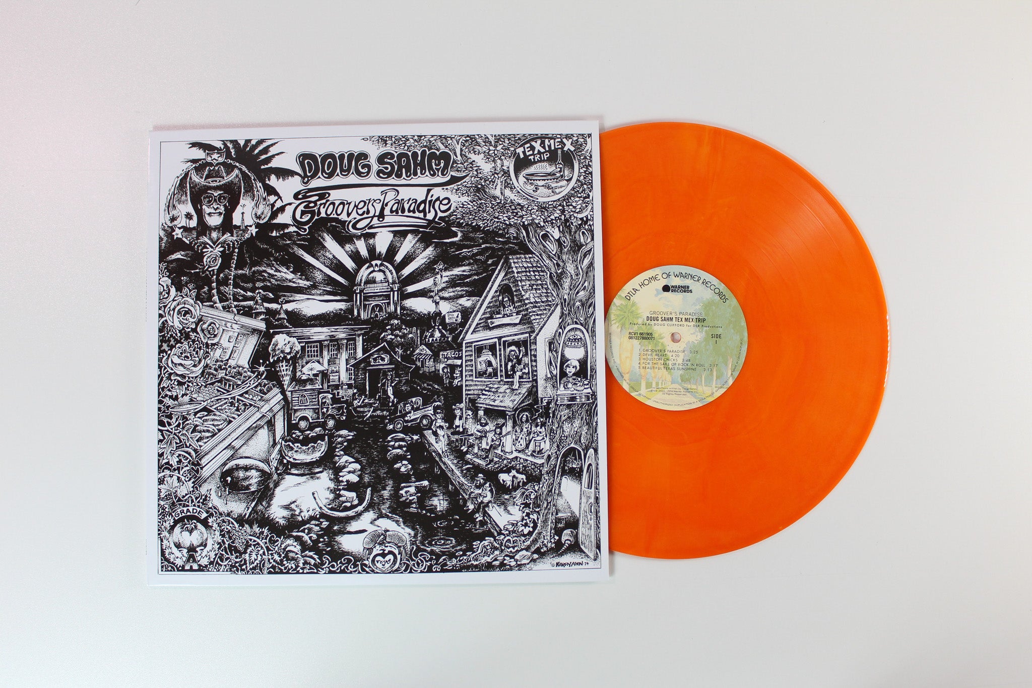 Doug Sahm - Groover's Paradise on Warner Vinyl Me Please 180 Gram Orange Vinyl Reissue
