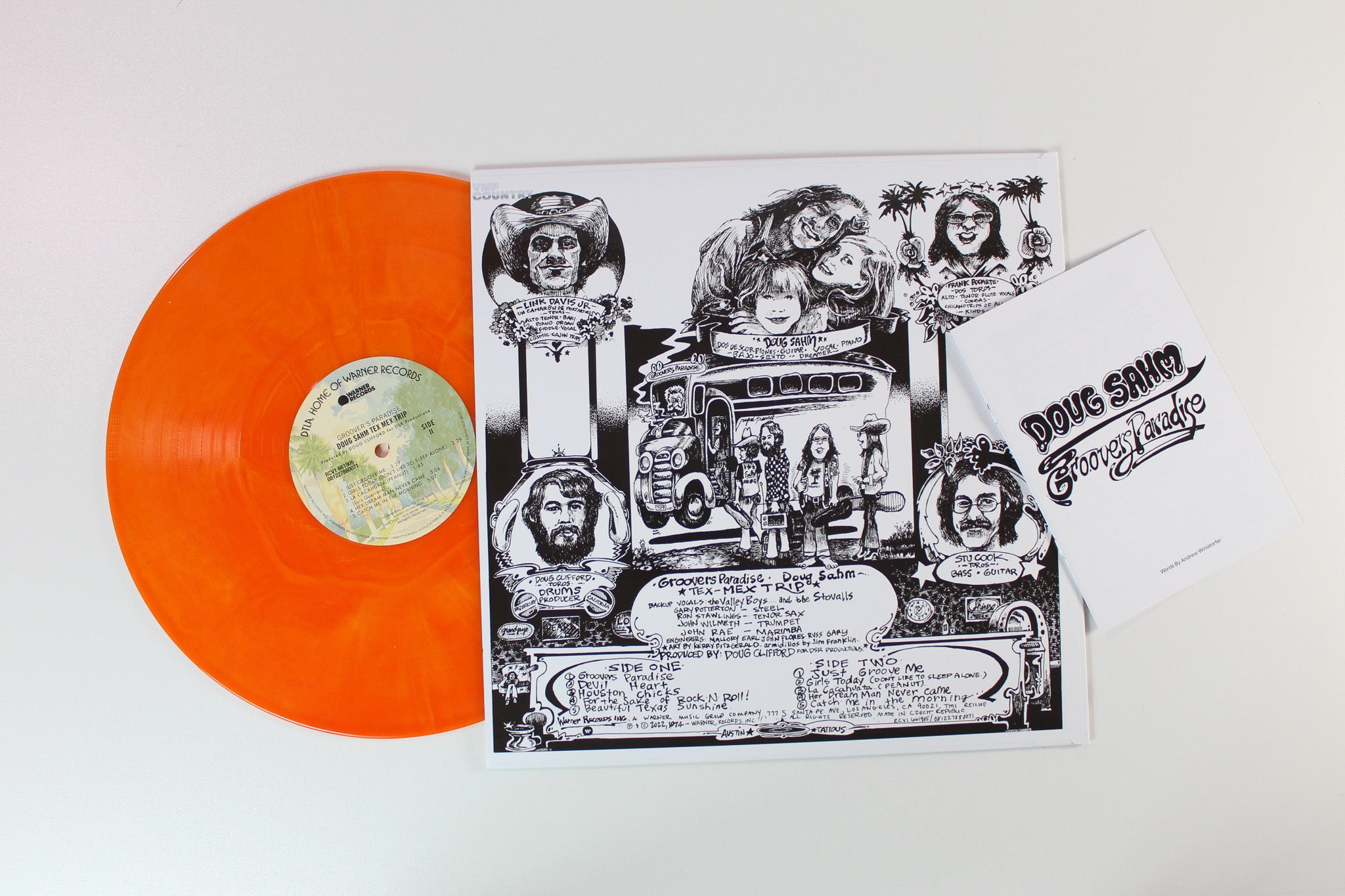 Doug Sahm - Groover's Paradise on Warner Vinyl Me Please 180 Gram Orange Vinyl Reissue