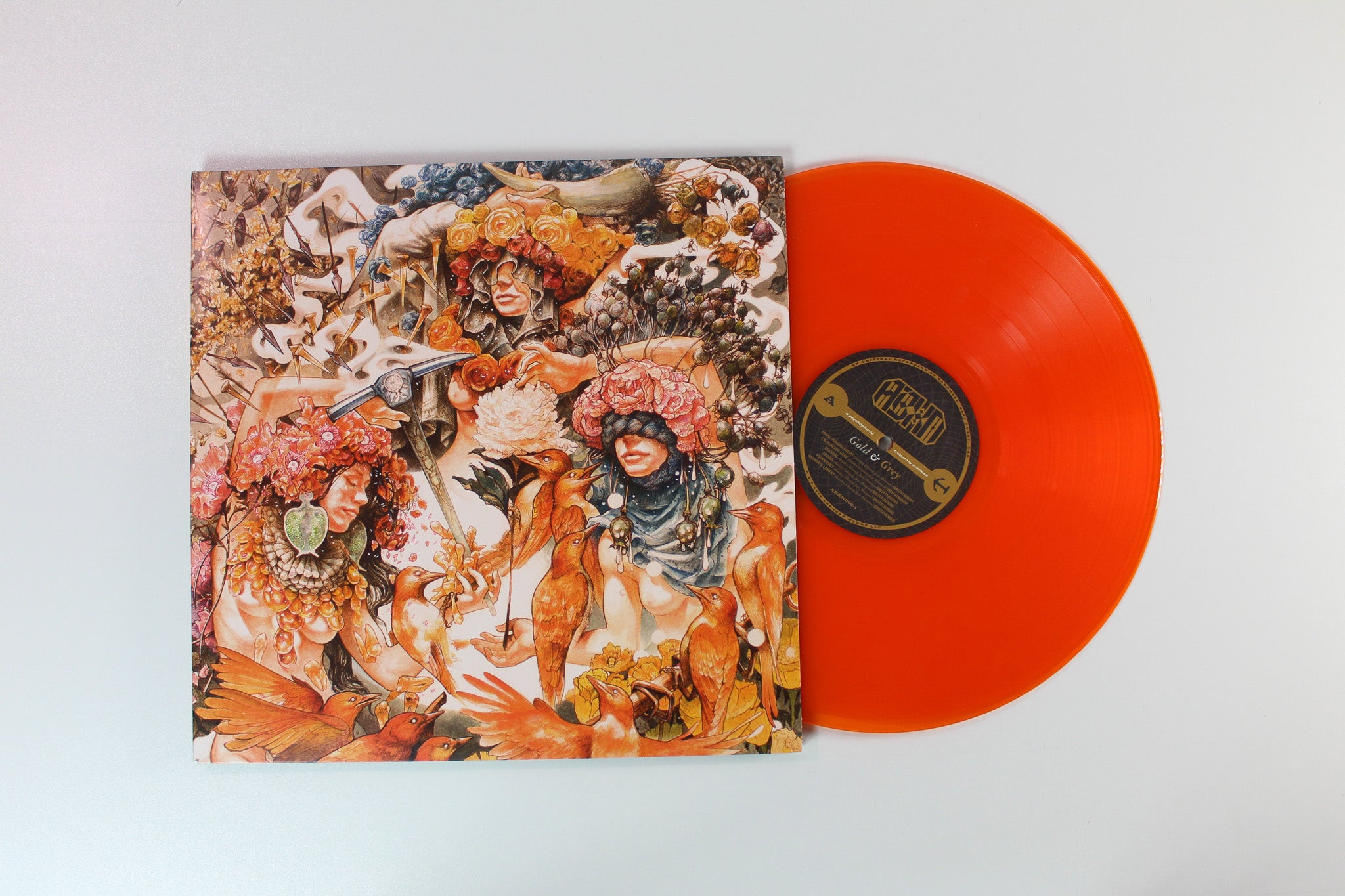 Baroness - Gold & Grey on Abraxan Hymns Ltd Red / Blue Transparent
