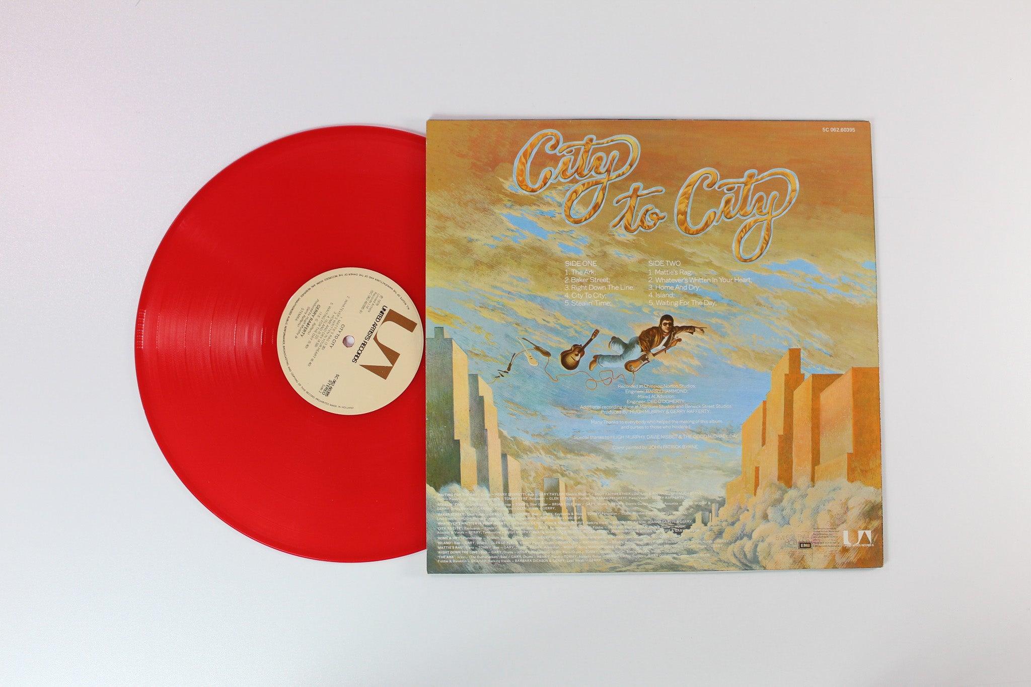 Gerry Rafferty - City To City on UA Red Vinyl Dutch Pressing